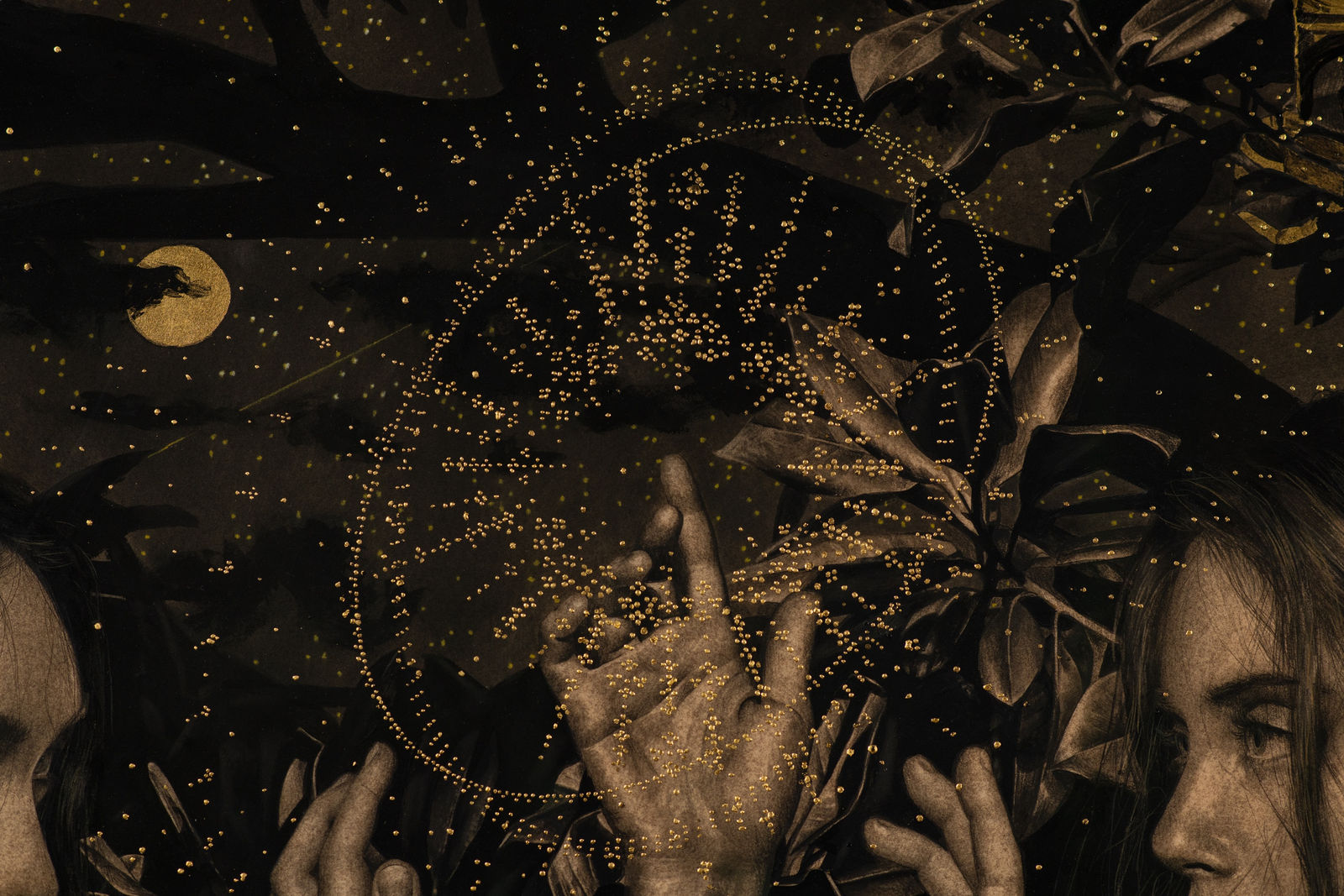 Alessandra Maria, Eva, Estrella, and Cecilia Summoning Starfall,  2024