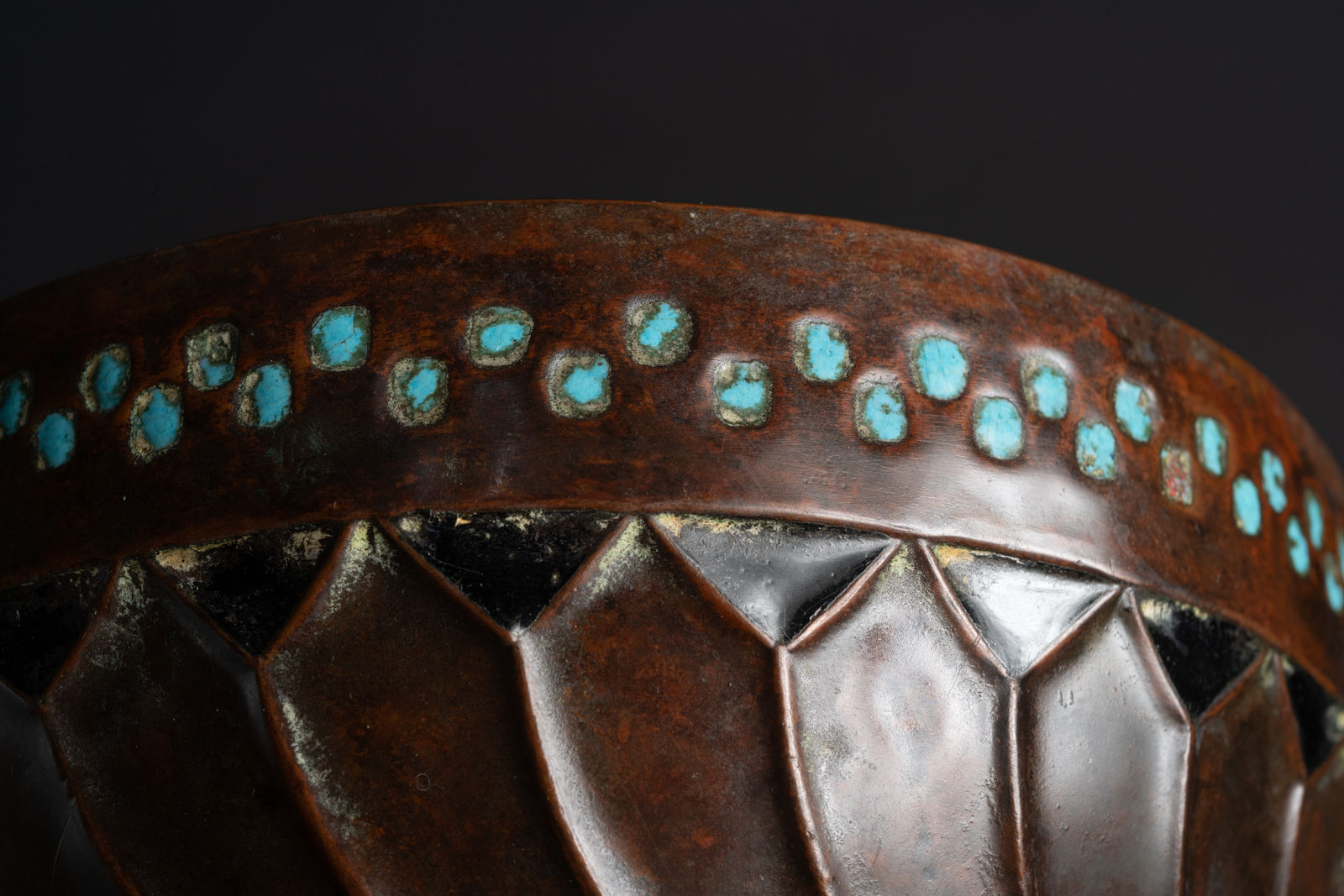 Ludwig Karl Maria Vierthaler, Spiral Enamel Bowl,  c. 1905