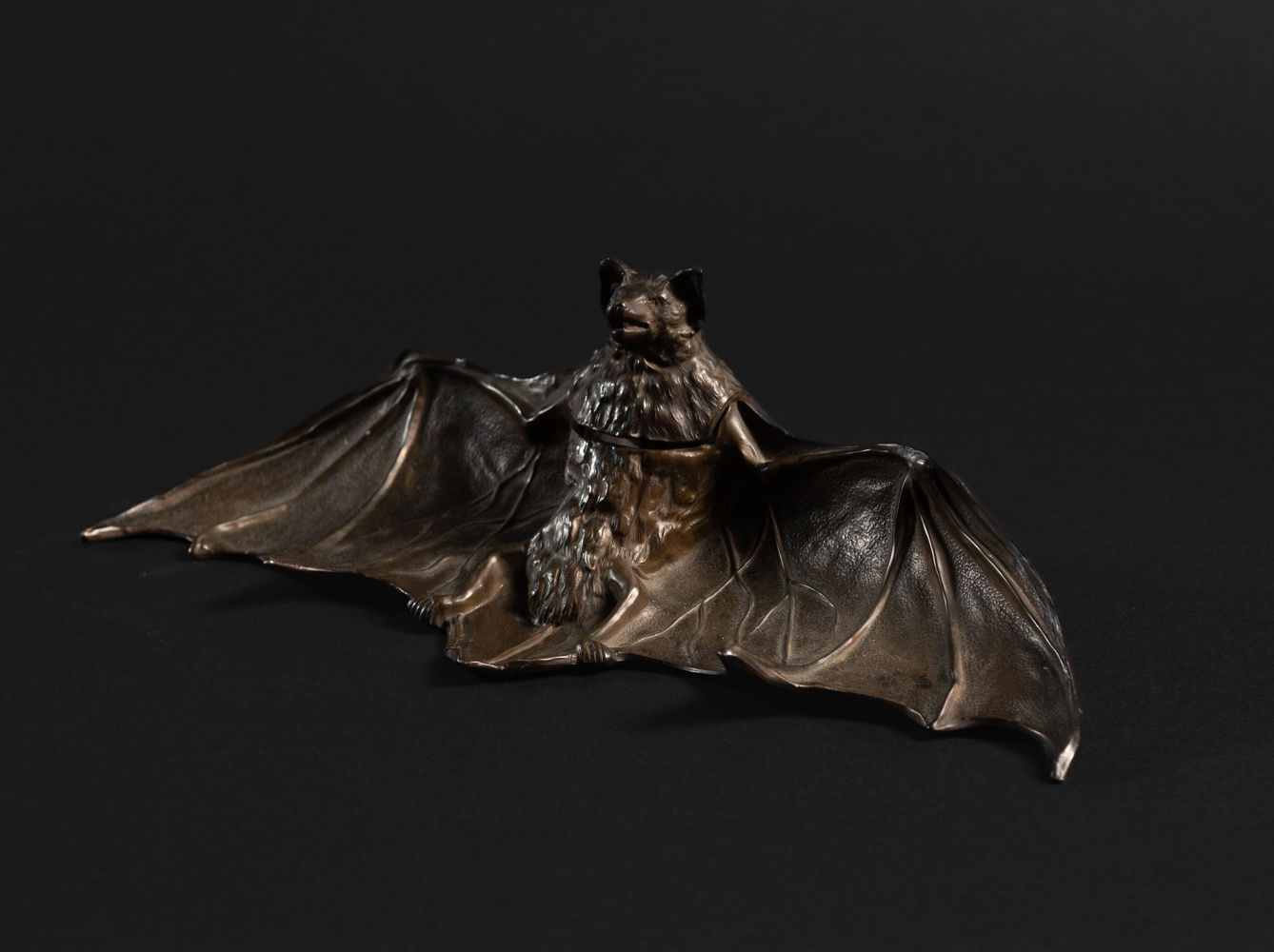 Fabulous Unknown, Bat Inkwell,  c. 1900