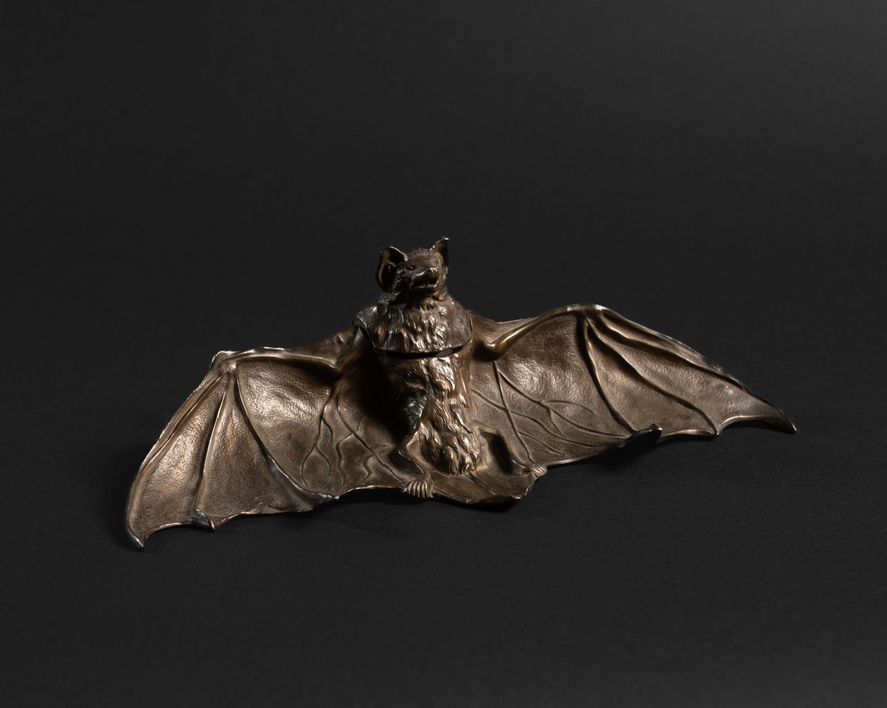 Fabulous Unknown, Bat Inkwell,  c. 1900