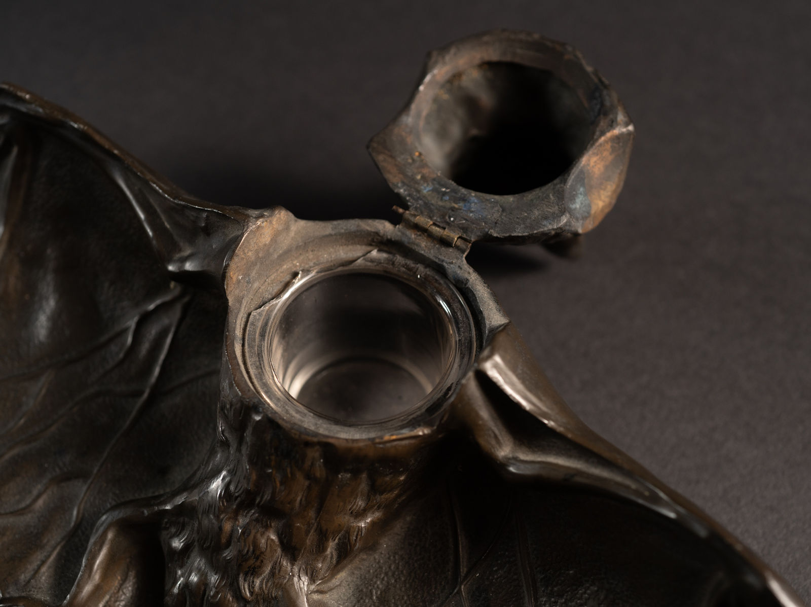 Fabulous Unknown, Bat Inkwell,  c. 1900