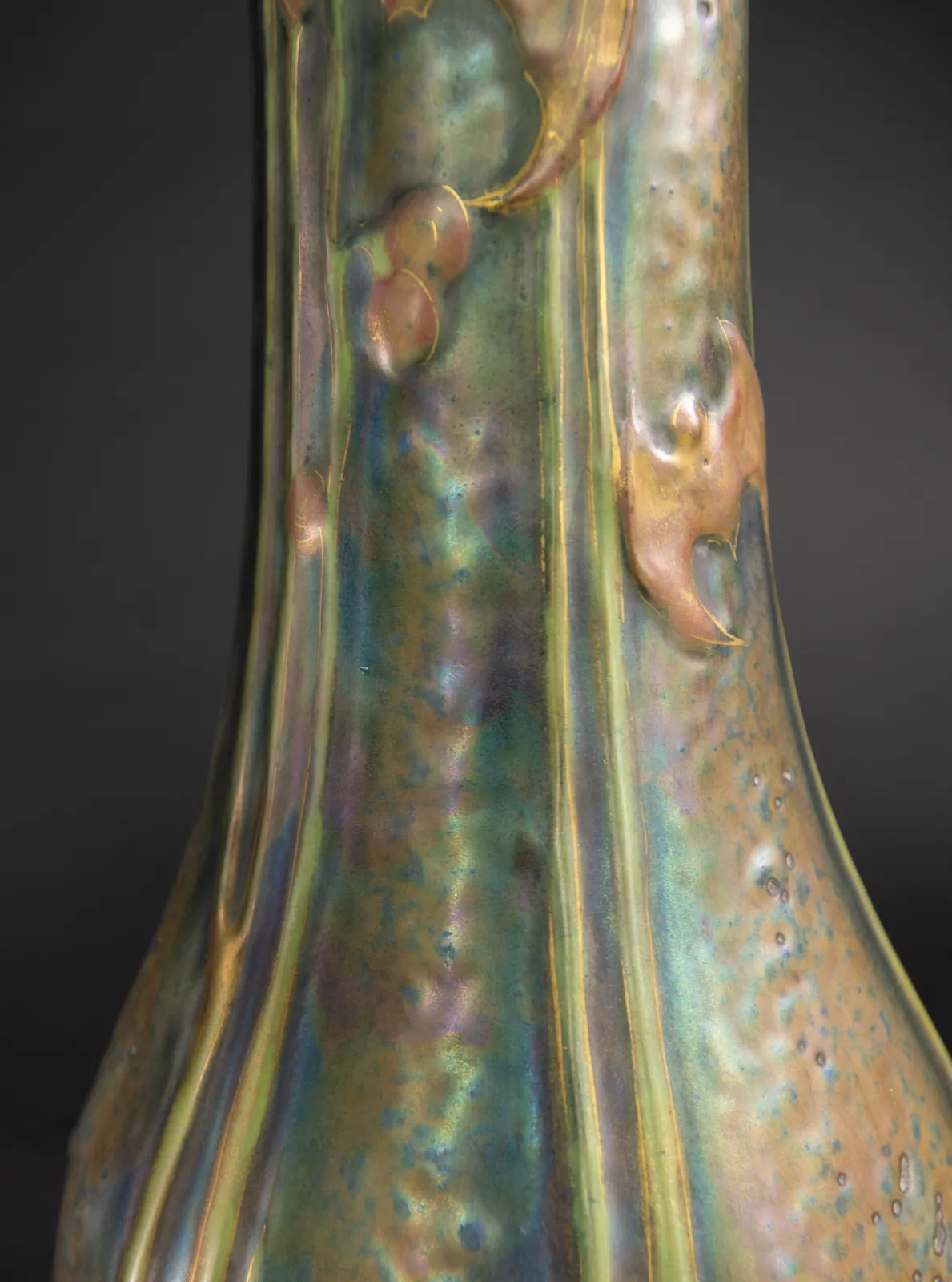 Amphora, Vase with Water Plants and Bats,  1901-1902