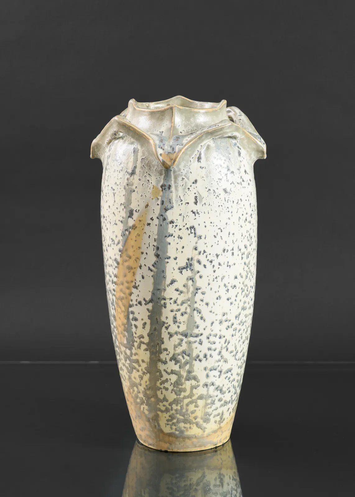 Atelier de Galtigny, Vase with Sharkskin Glaze, c. 1900
