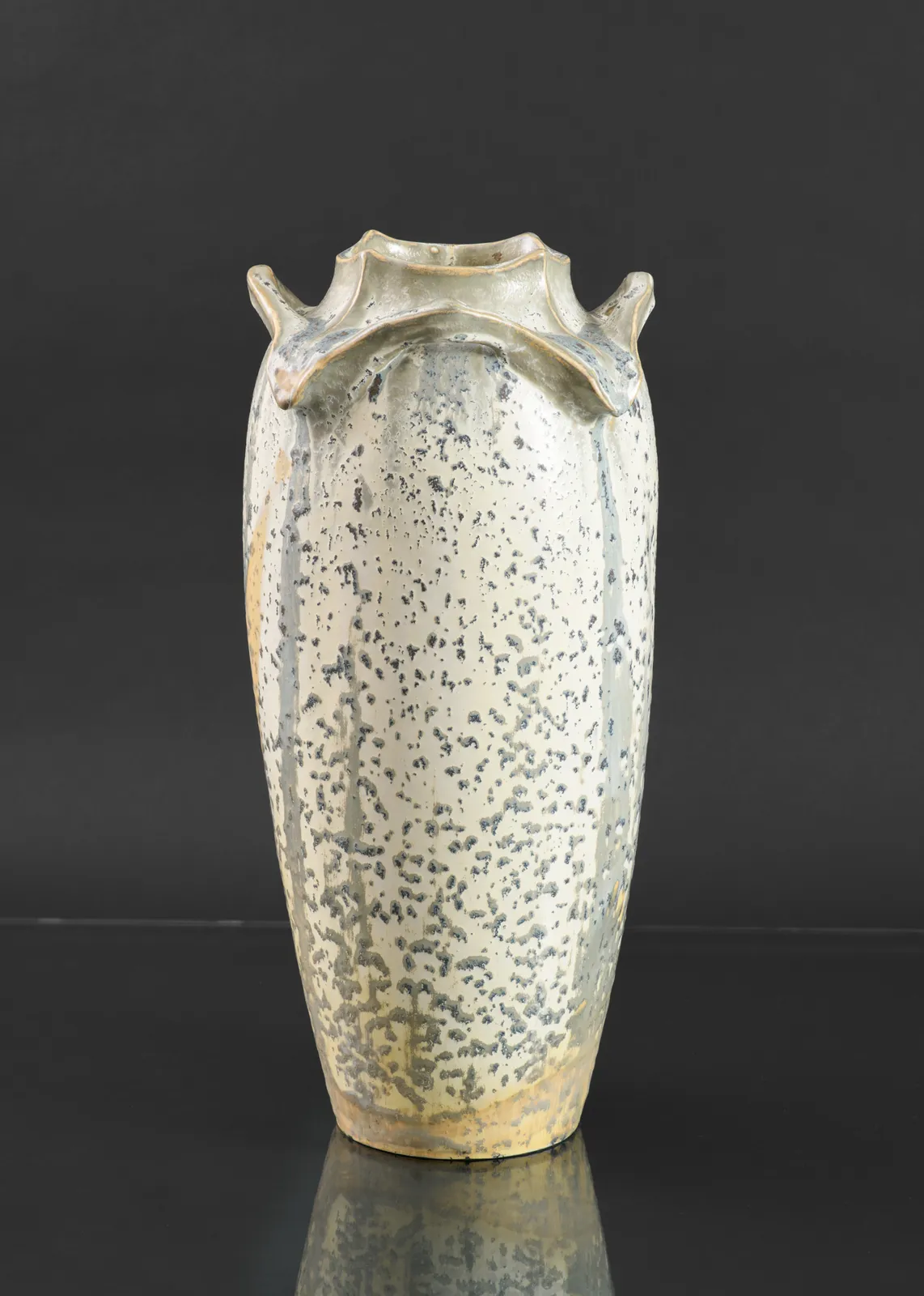 Atelier de Galtigny, Vase with Sharkskin Glaze, c. 1900