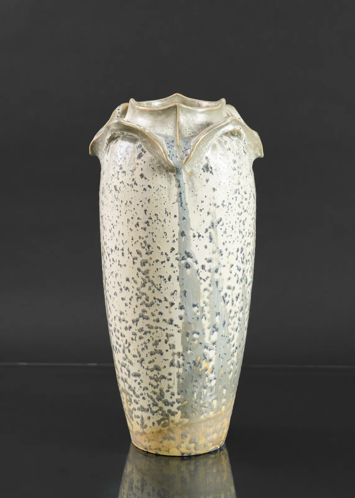 Atelier de Galtigny, Vase with Sharkskin Glaze, c. 1900
