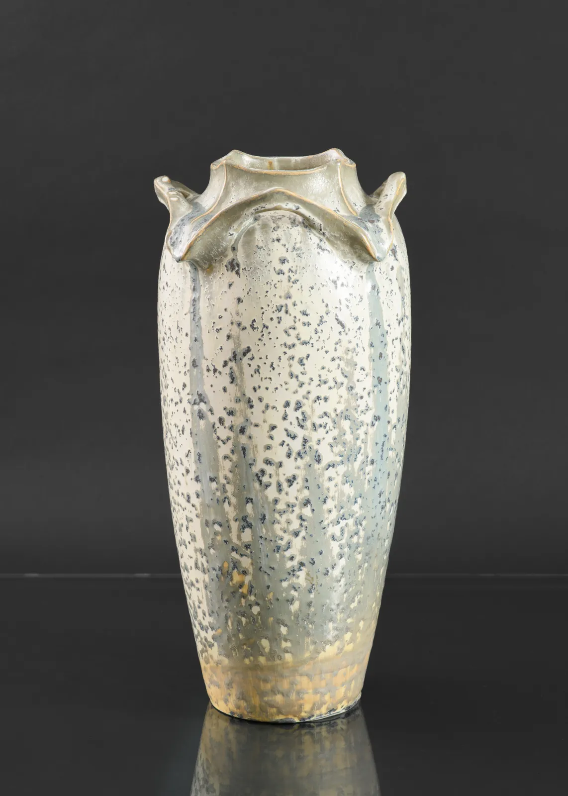 Atelier de Galtigny, Vase with Sharkskin Glaze, c. 1900