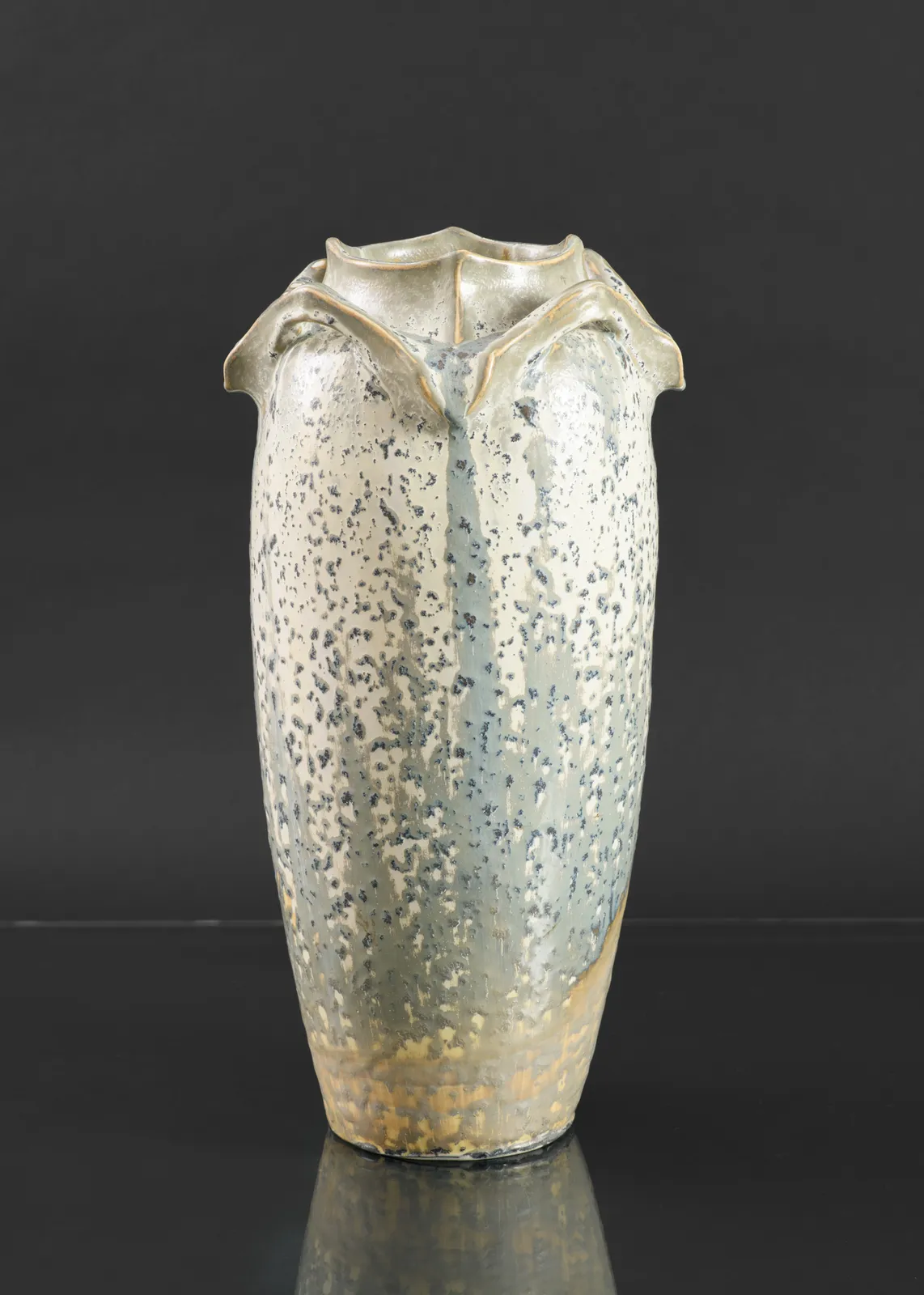 Atelier de Galtigny, Vase with Sharkskin Glaze, c. 1900