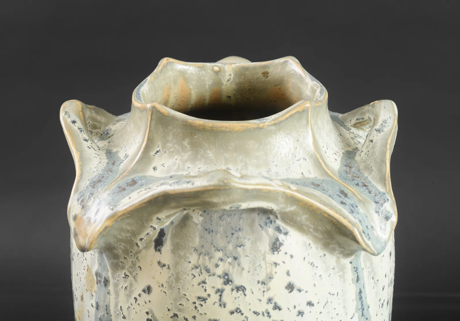 Atelier de Galtigny, Vase with Sharkskin Glaze, c. 1900