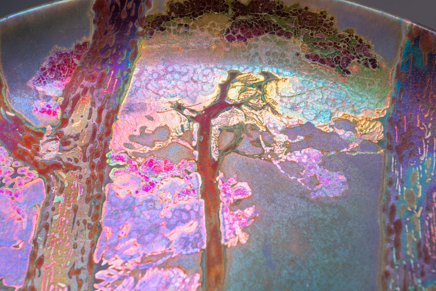 Massier, Landscape Charger,  c. 1900