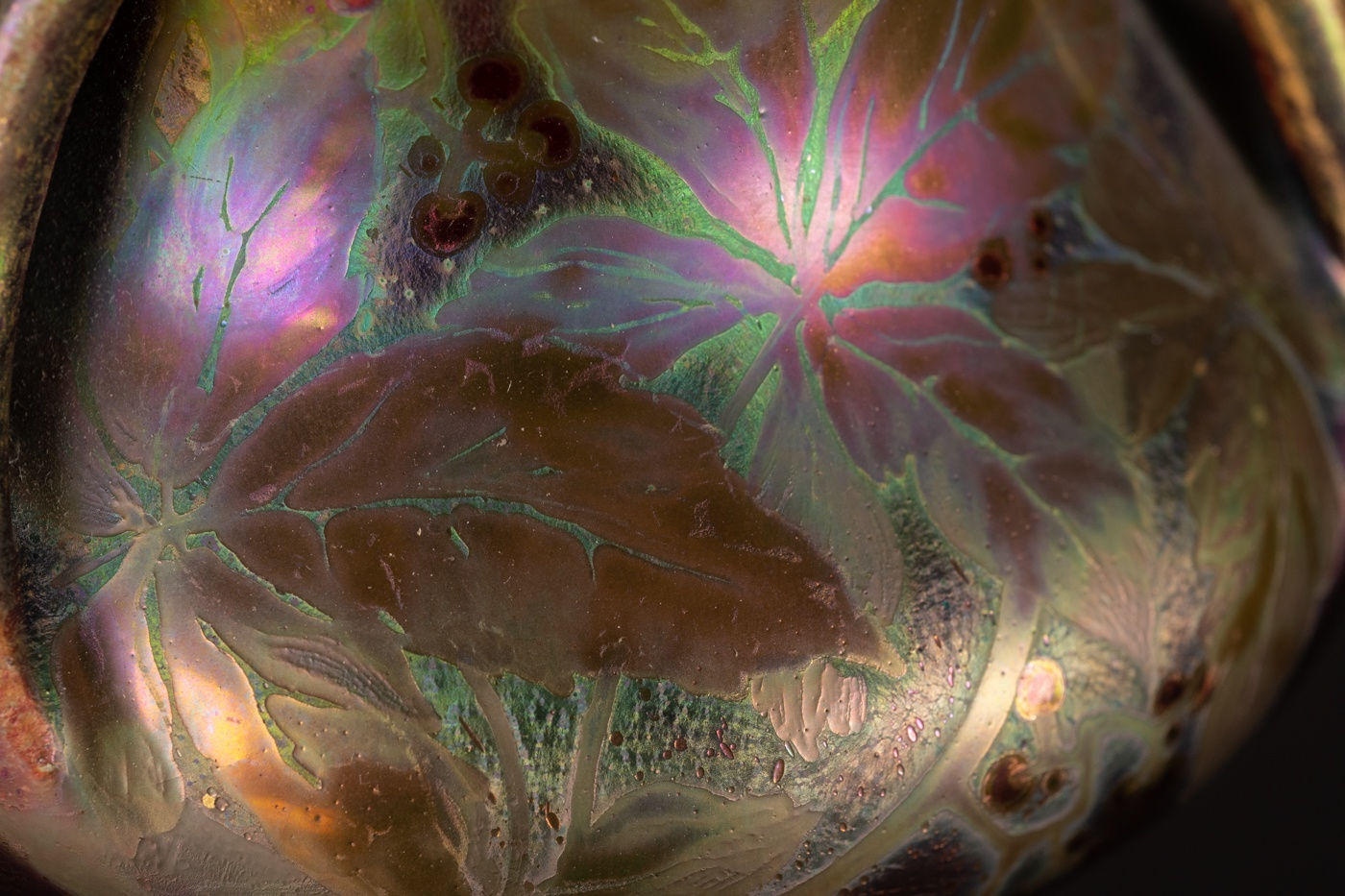 Massier, Leaves & Berries Vase,  c. 1900