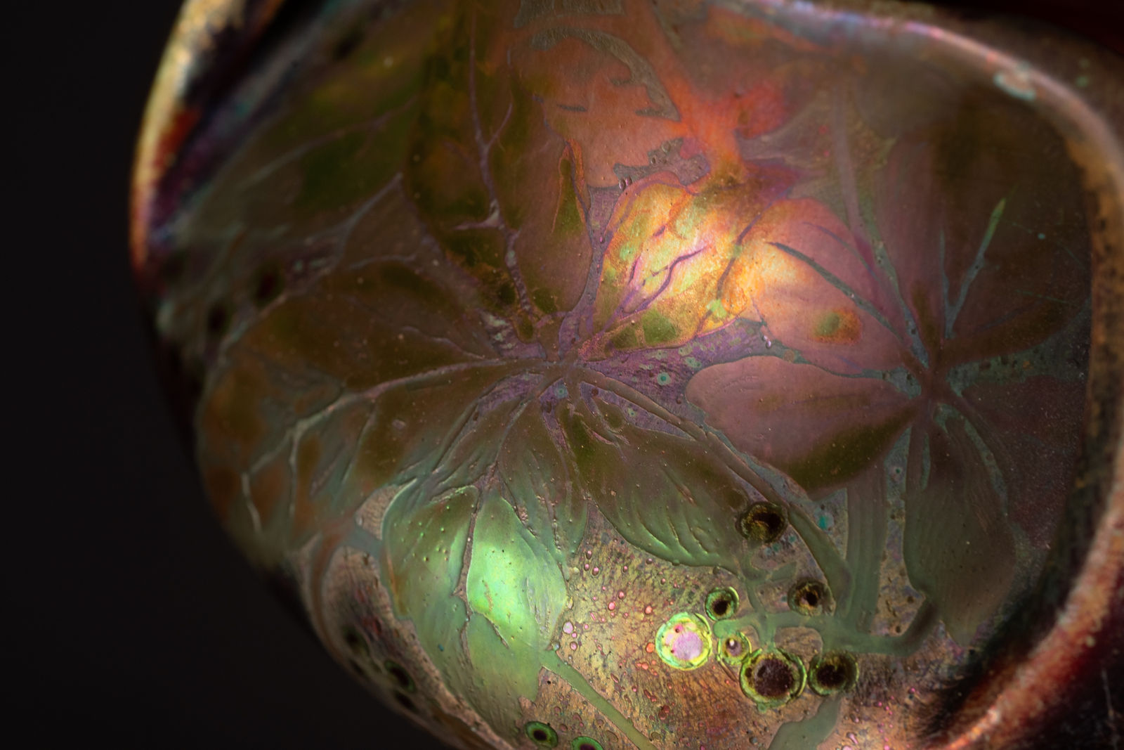 Massier, Leaves & Berries Vase,  c. 1900