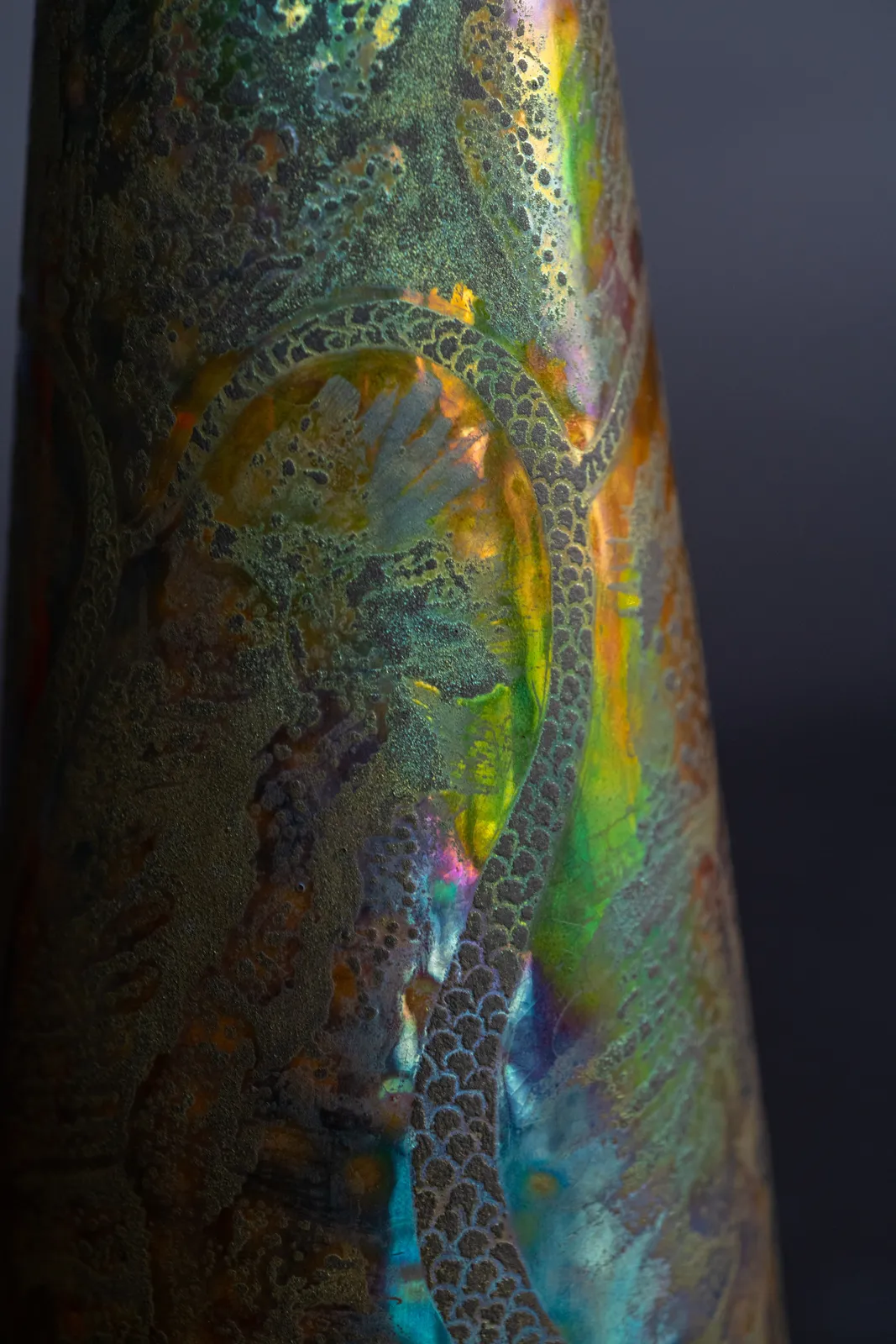 Zsolnay Pecs, Serpent Vase,  1899-1900