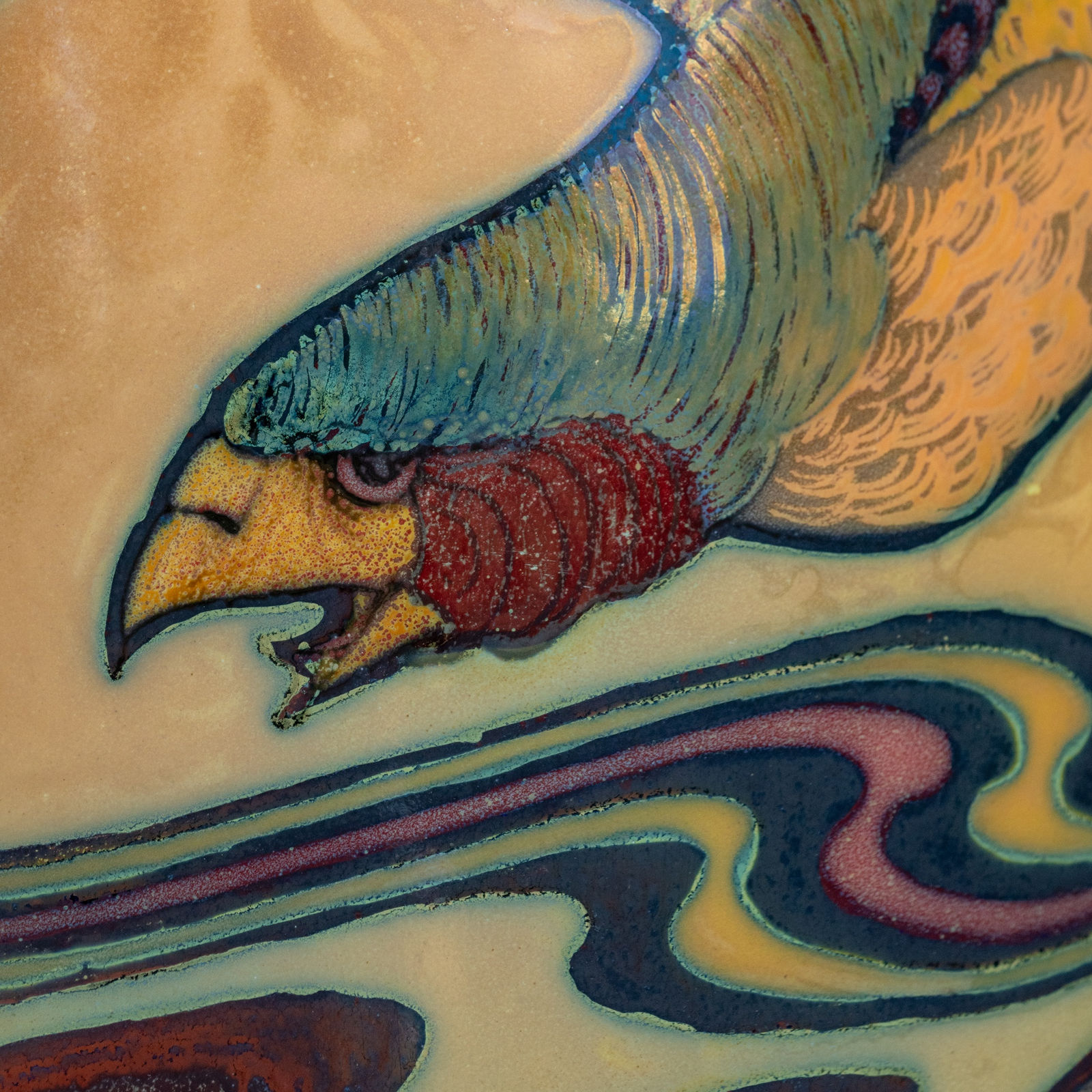 Galileo Chini, Raptor Vase,  c. 1900