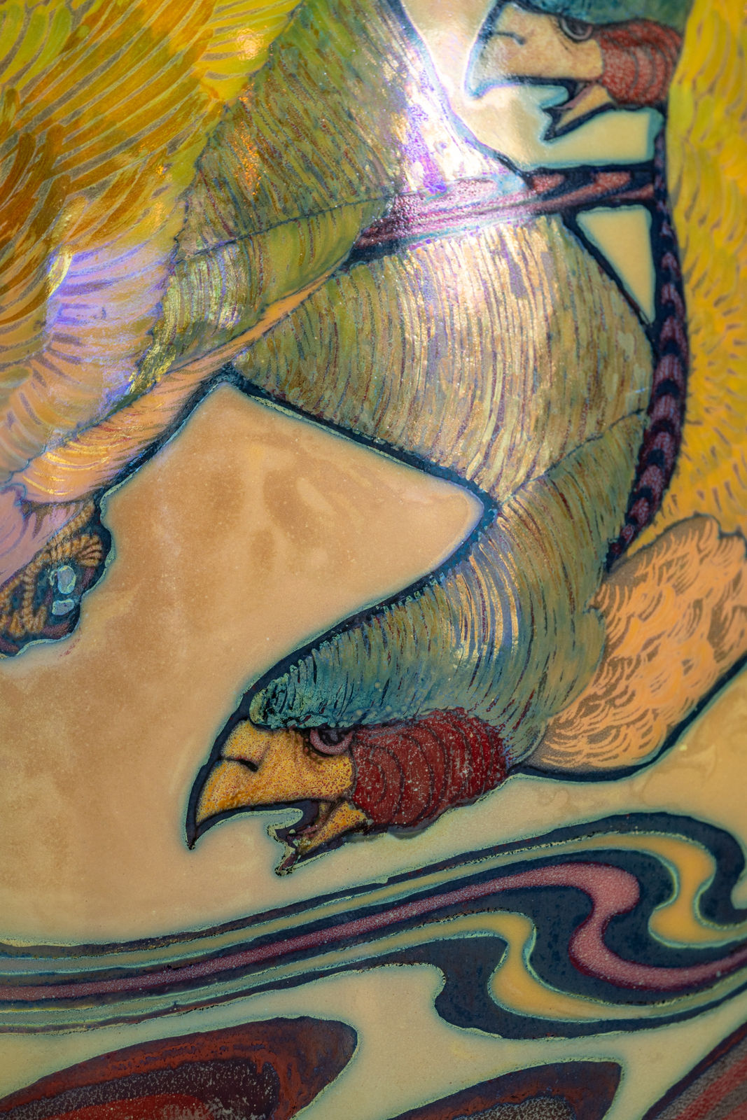 Galileo Chini, Raptor Vase,  c. 1900