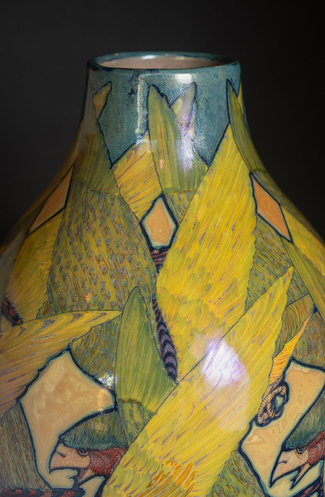 Galileo Chini, Raptor Vase,  c. 1900