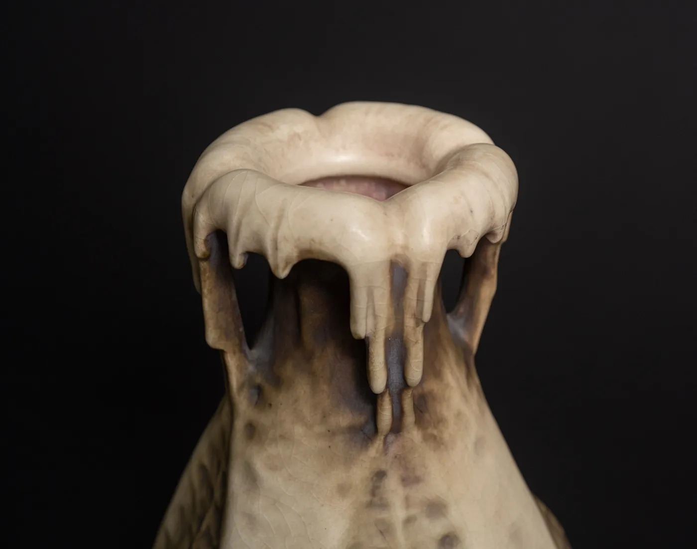 Amphora, Edda Series Drip Vase with Four Handles,  1900-1901