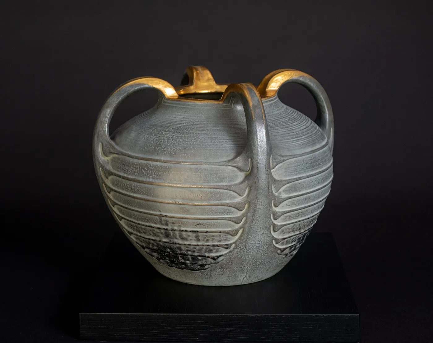 Amphora, Four-Handled, Ribbed Vase,  1906-1907