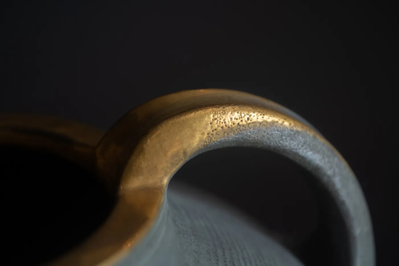 Amphora, Four-Handled, Ribbed Vase,  1906-1907