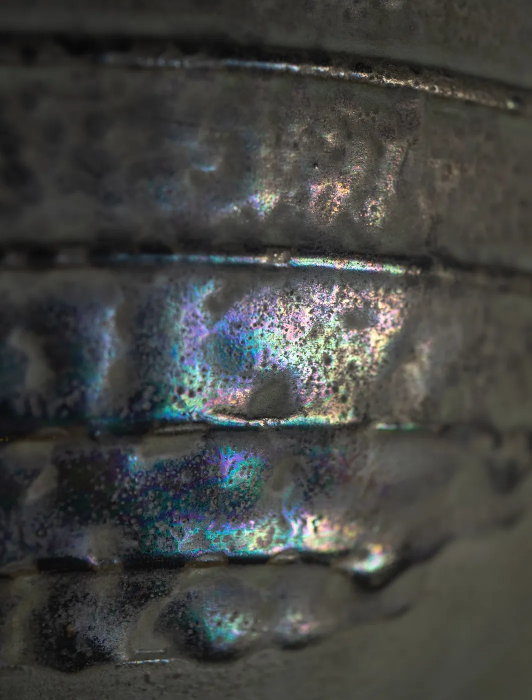 Amphora, Four-Handled, Ribbed Vase,  1906-1907