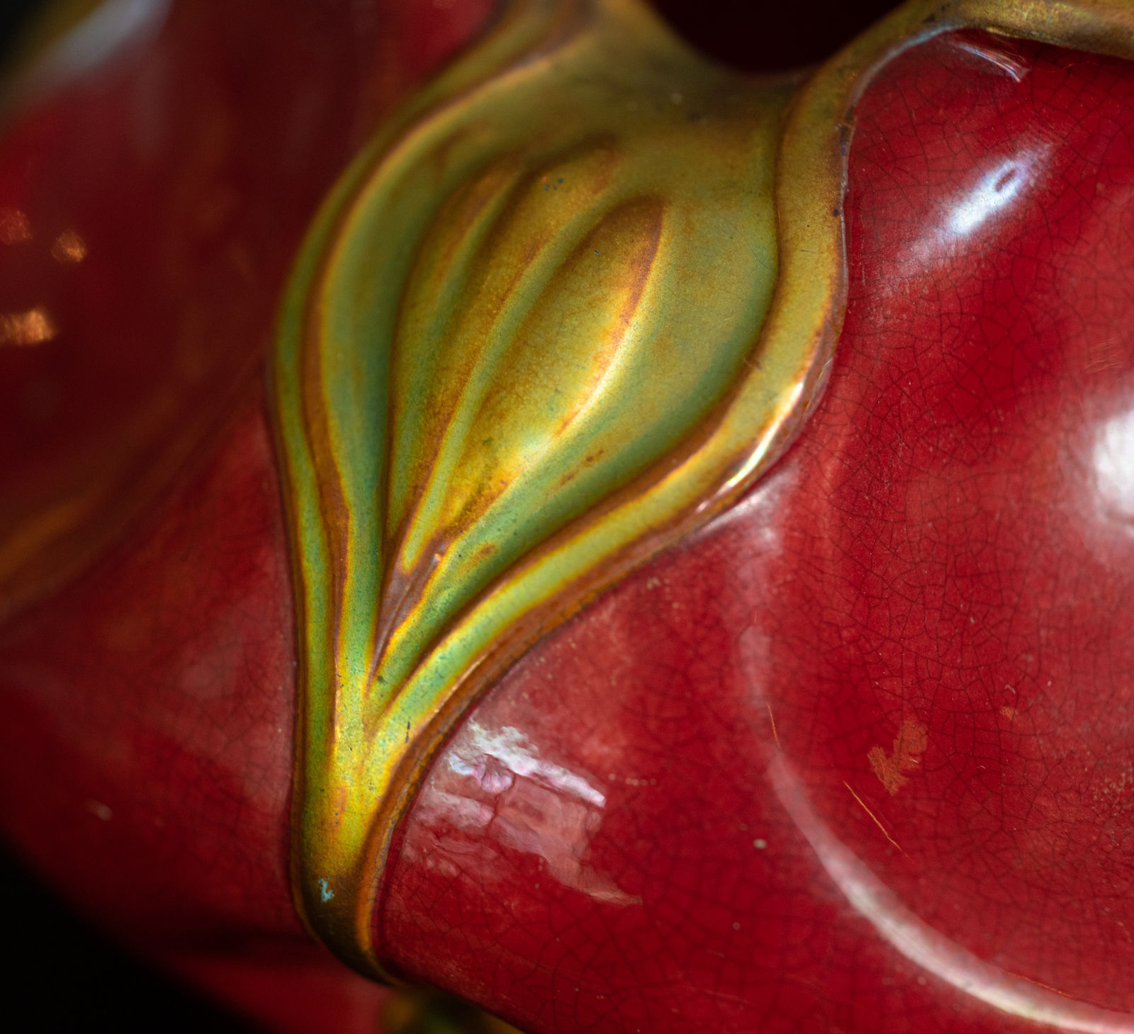 Zsolnay Pecs, Vase with Crocus,  c. 1904