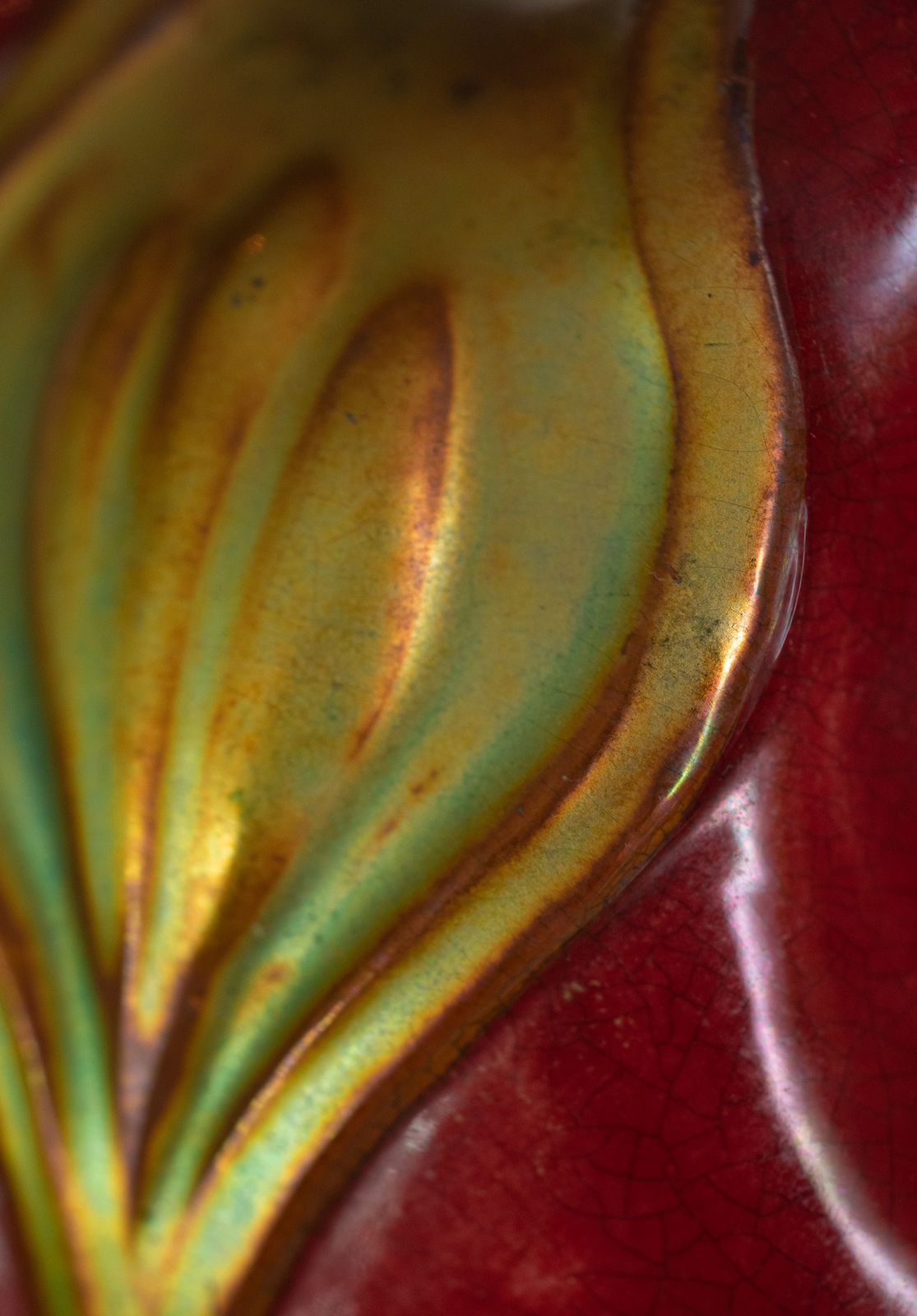 Zsolnay Pecs, Vase with Crocus,  c. 1904