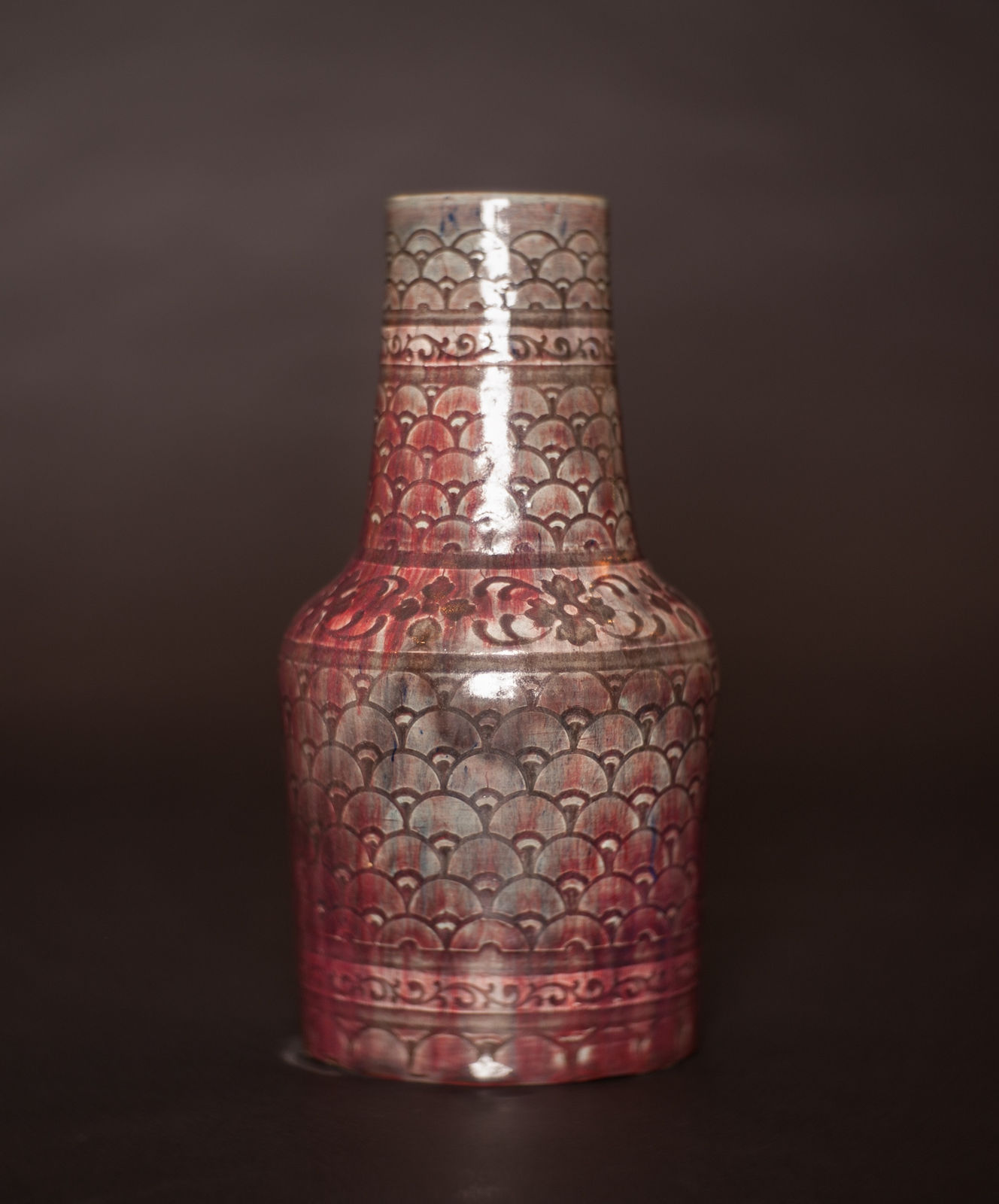 Auguste Delaherche, Shell Pattern Vase,  c 1897