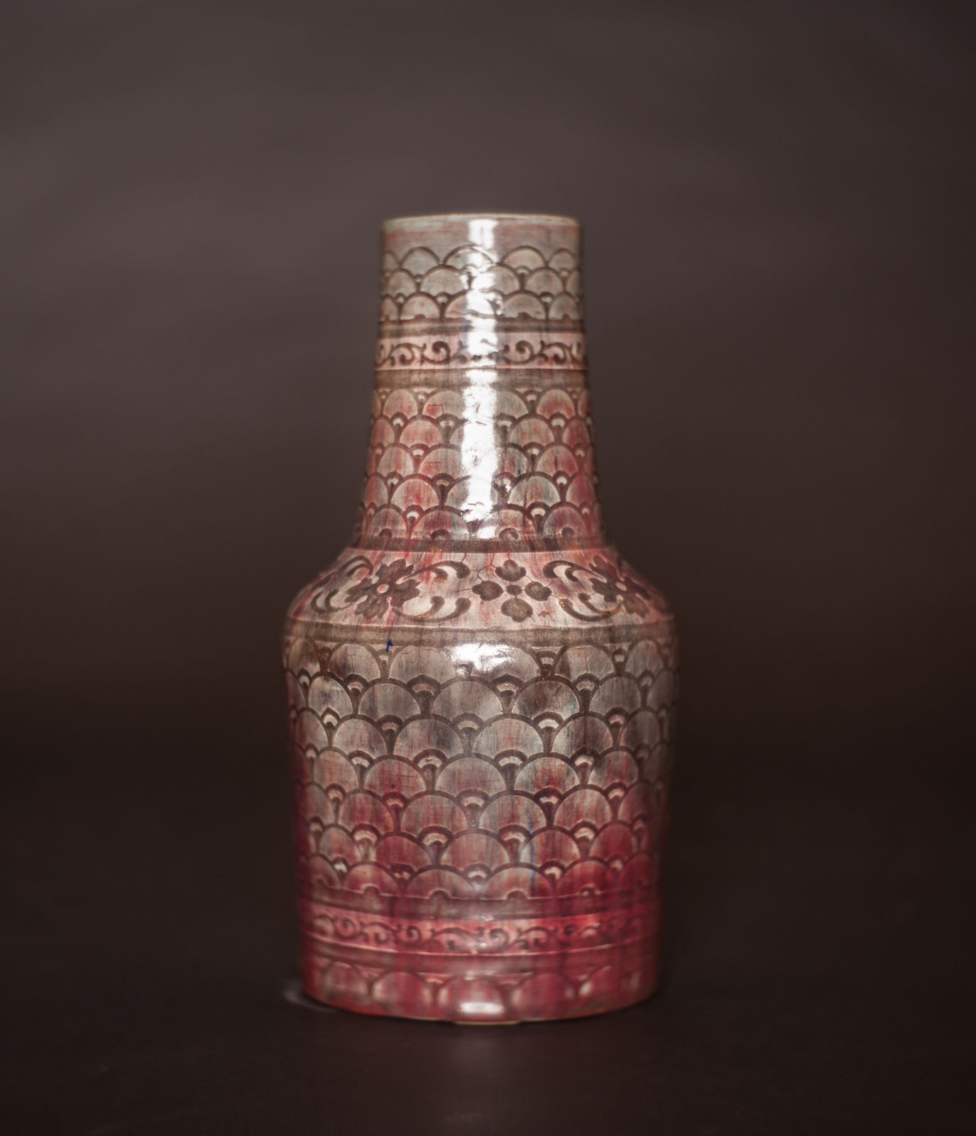 Auguste Delaherche, Shell Pattern Vase,  c 1897