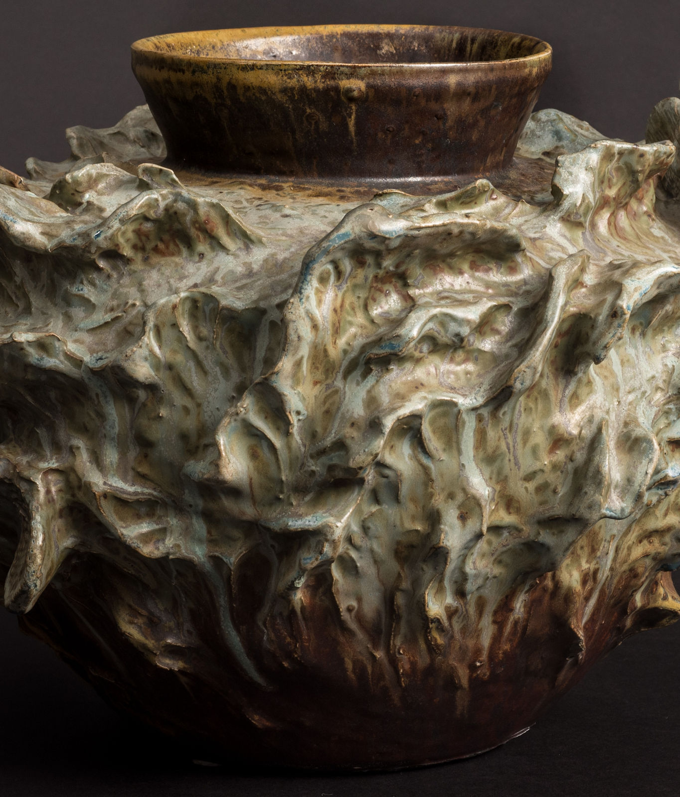 Theo Perrot, Tempestuous Sea Vase,  c. 1906