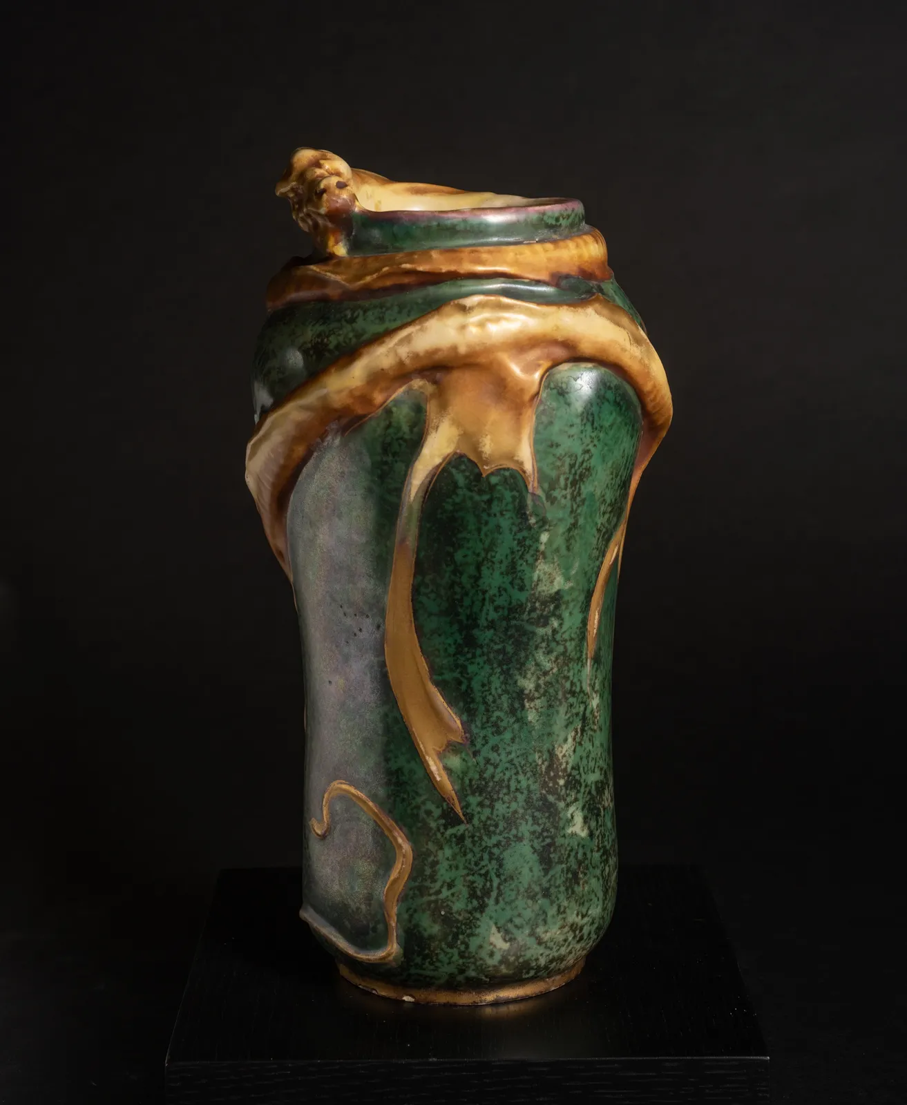 Amphora, Swirling Water Dragon Vase,  1901-1902