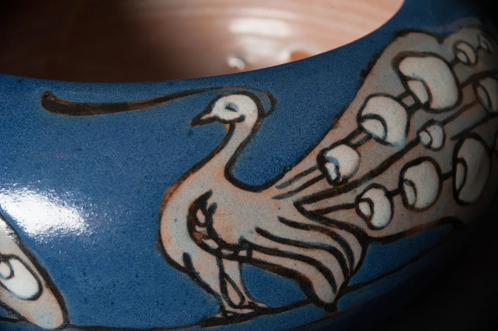 Frederick Hurten Rhead, Peacock Bowl,  1914-1917