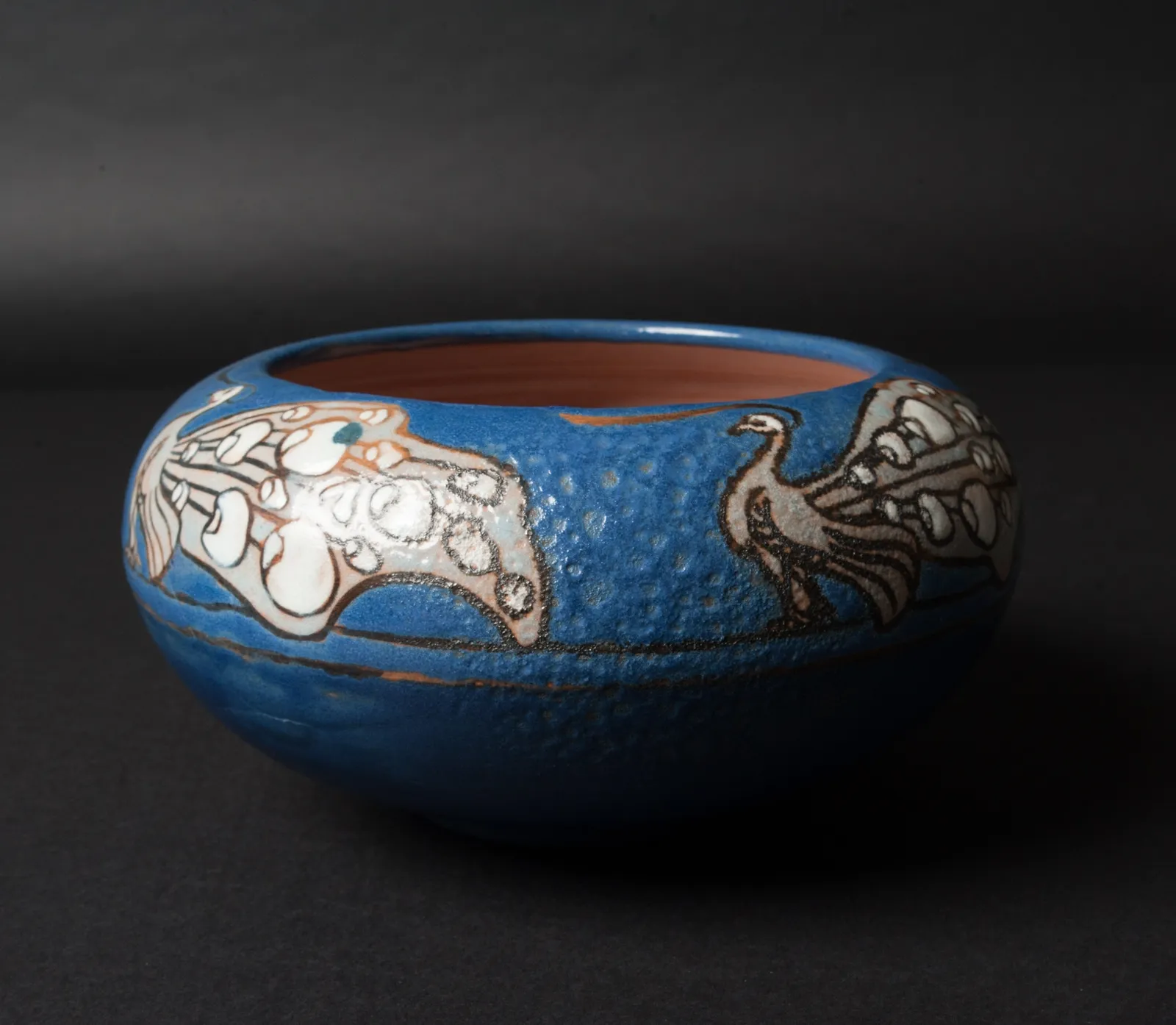 Frederick Hurten Rhead, Peacock Bowl,  1914-1917