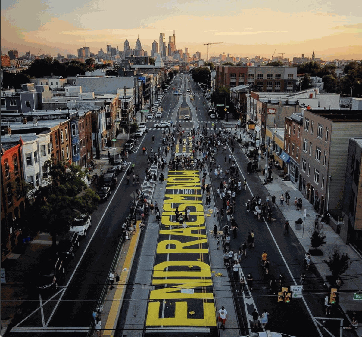 END RACISM NOW Fishtown 2020 Girard Ave by @ryansolimeo