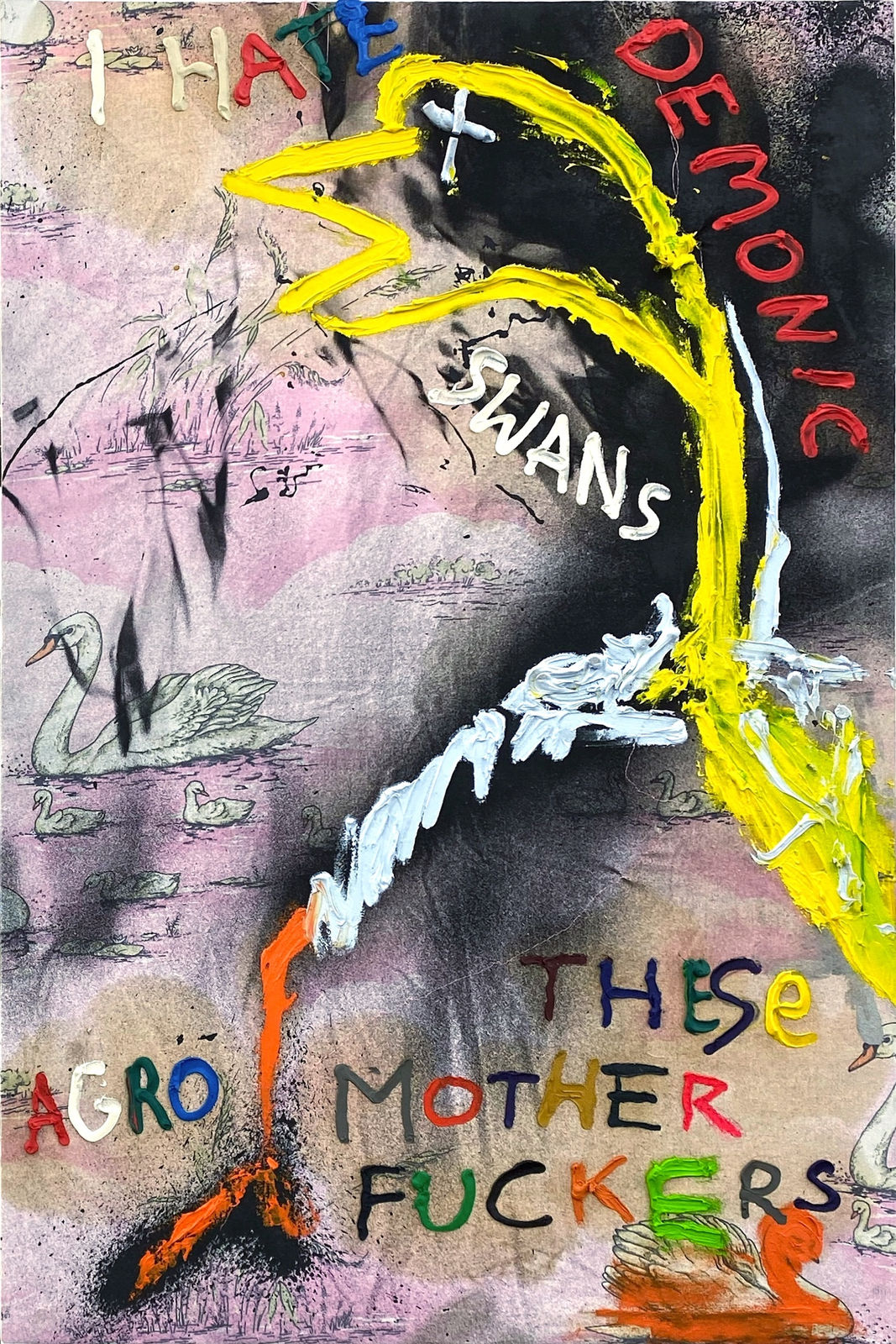 Mateusz von Motz, Demonic Swans, 2021