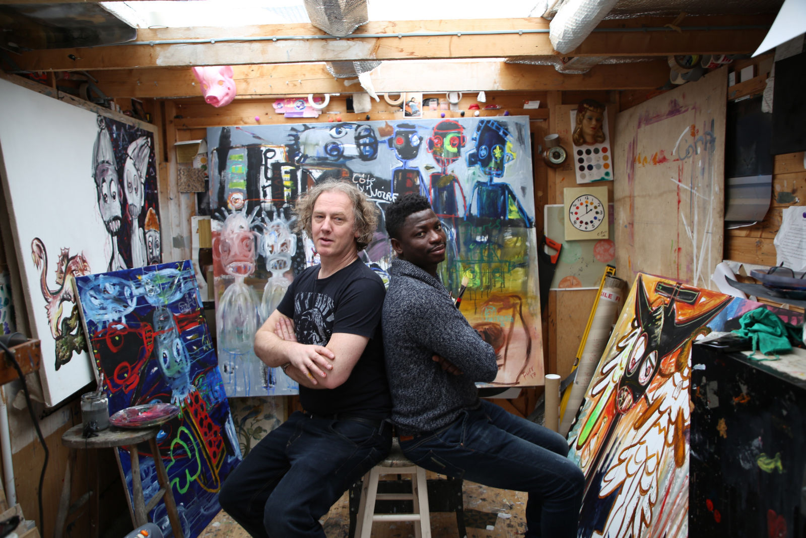 Christian Furr / Aboudia, Chasing Spirits, 2014-2017