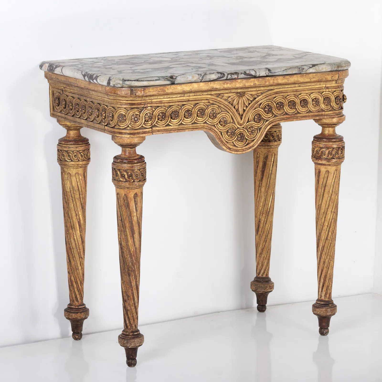 Breccia Violetta Flower Console