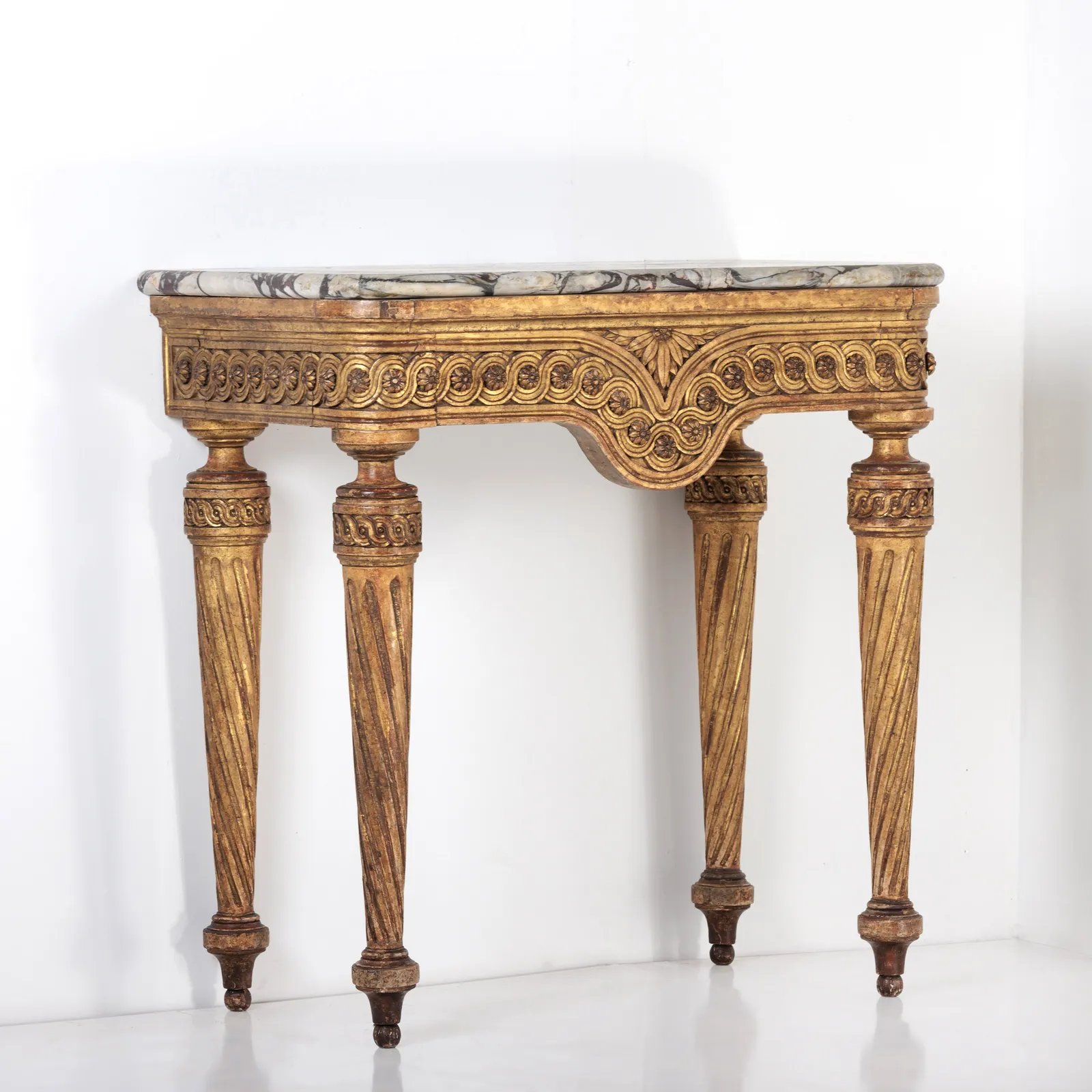 Breccia Violetta Flower Console