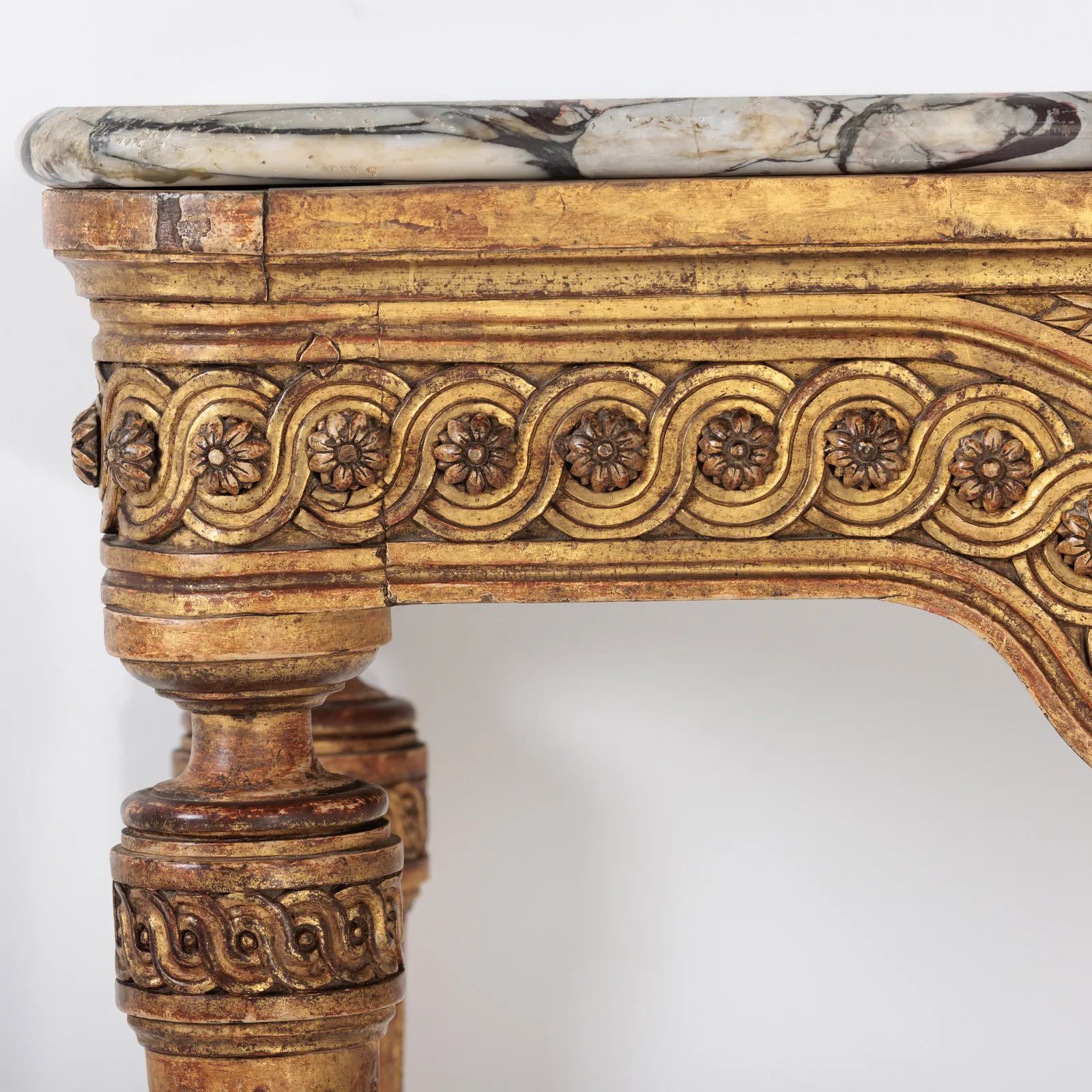 Breccia Violetta Flower Console