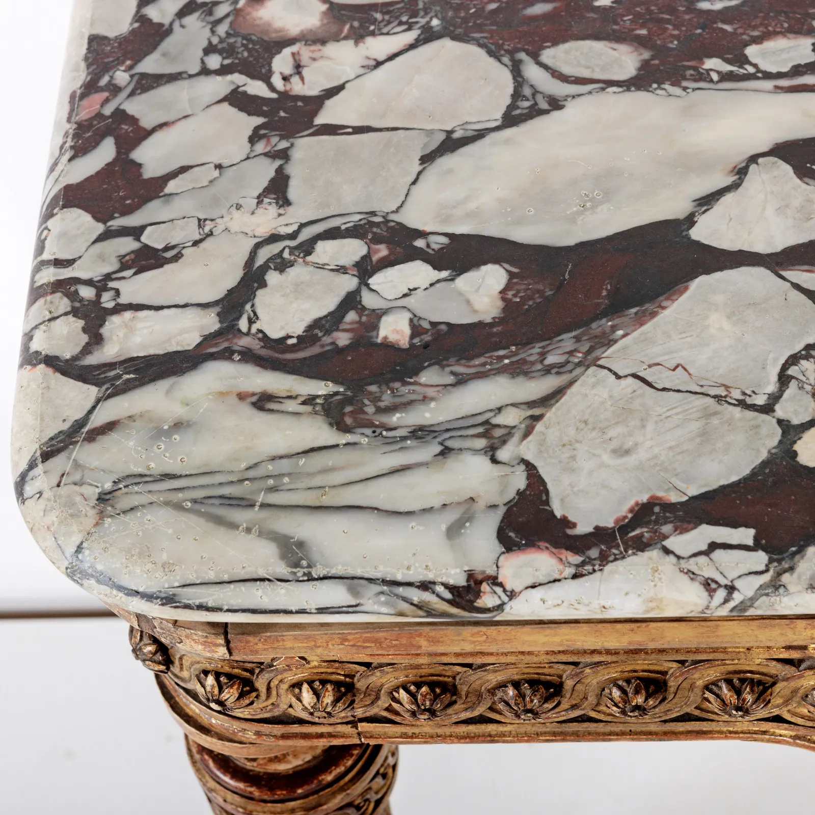 Breccia Violetta Flower Console