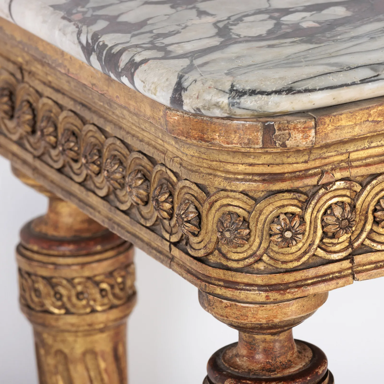 Breccia Violetta Flower Console