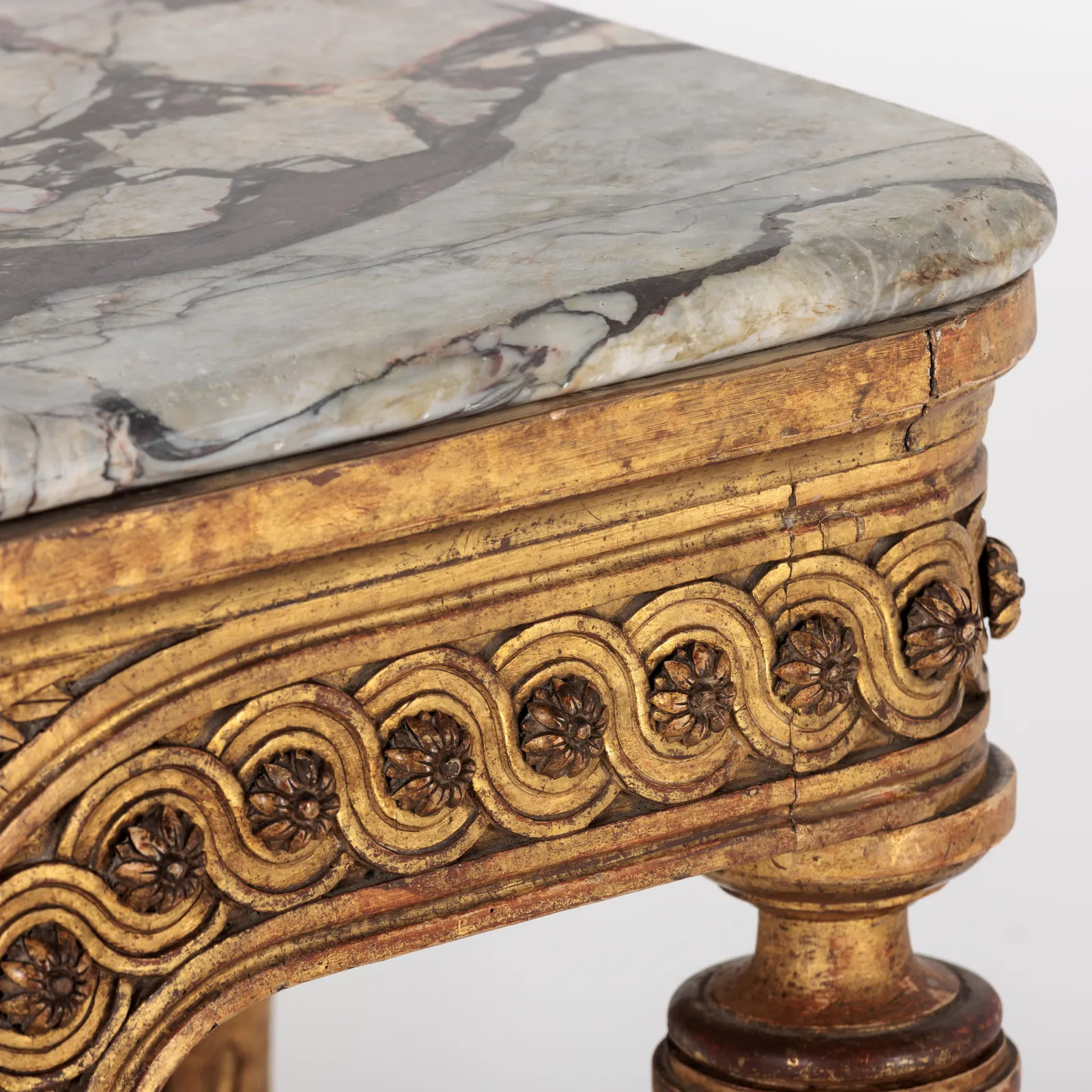 Breccia Violetta Flower Console