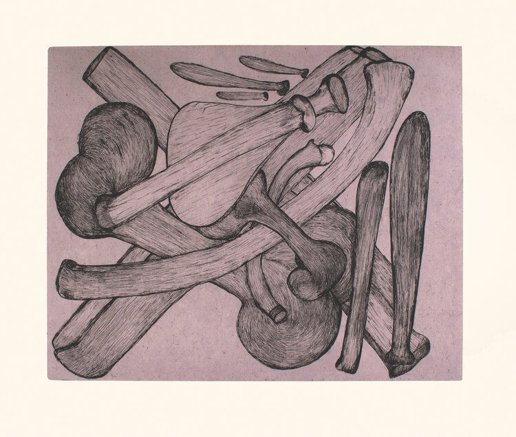 SHUVINAI ASHOONA, Purple Bones, 2021