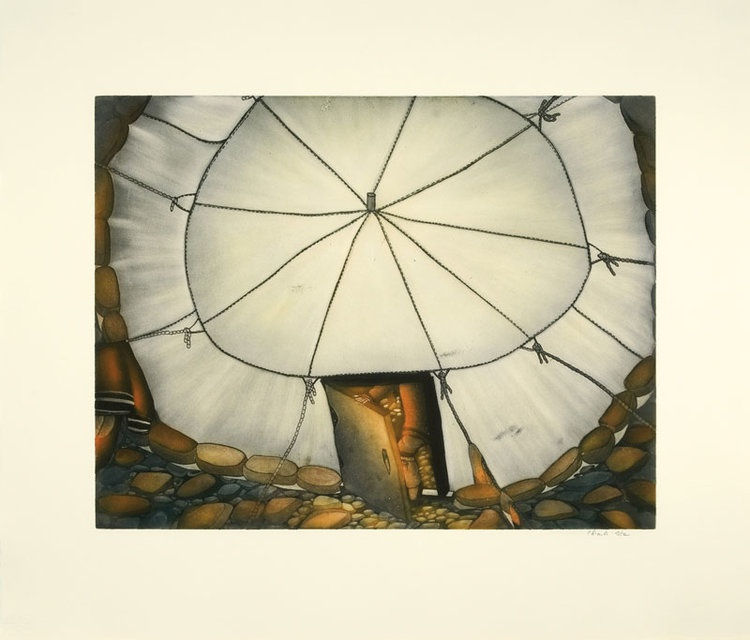 Shuvinai Ashoona, AUJAQSIUT TUPIQ (SUMMER TENT), 2009