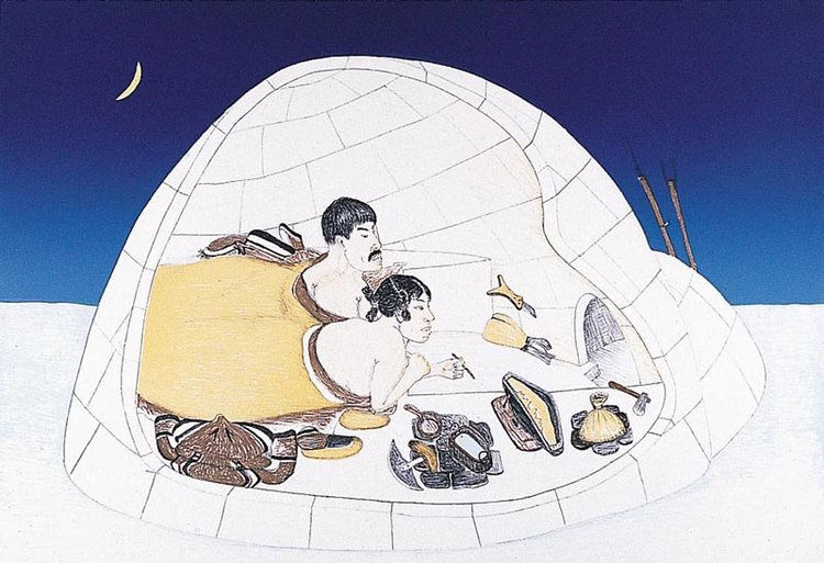 Kananginak Pootoogook, AN INTIMATE MEMORY, 2001