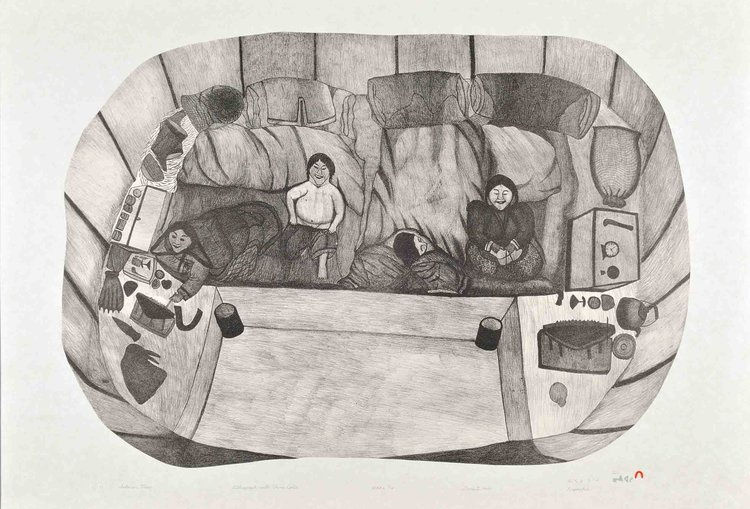 Napachie Pootoogook, INTERIOR VIEW, 2000
