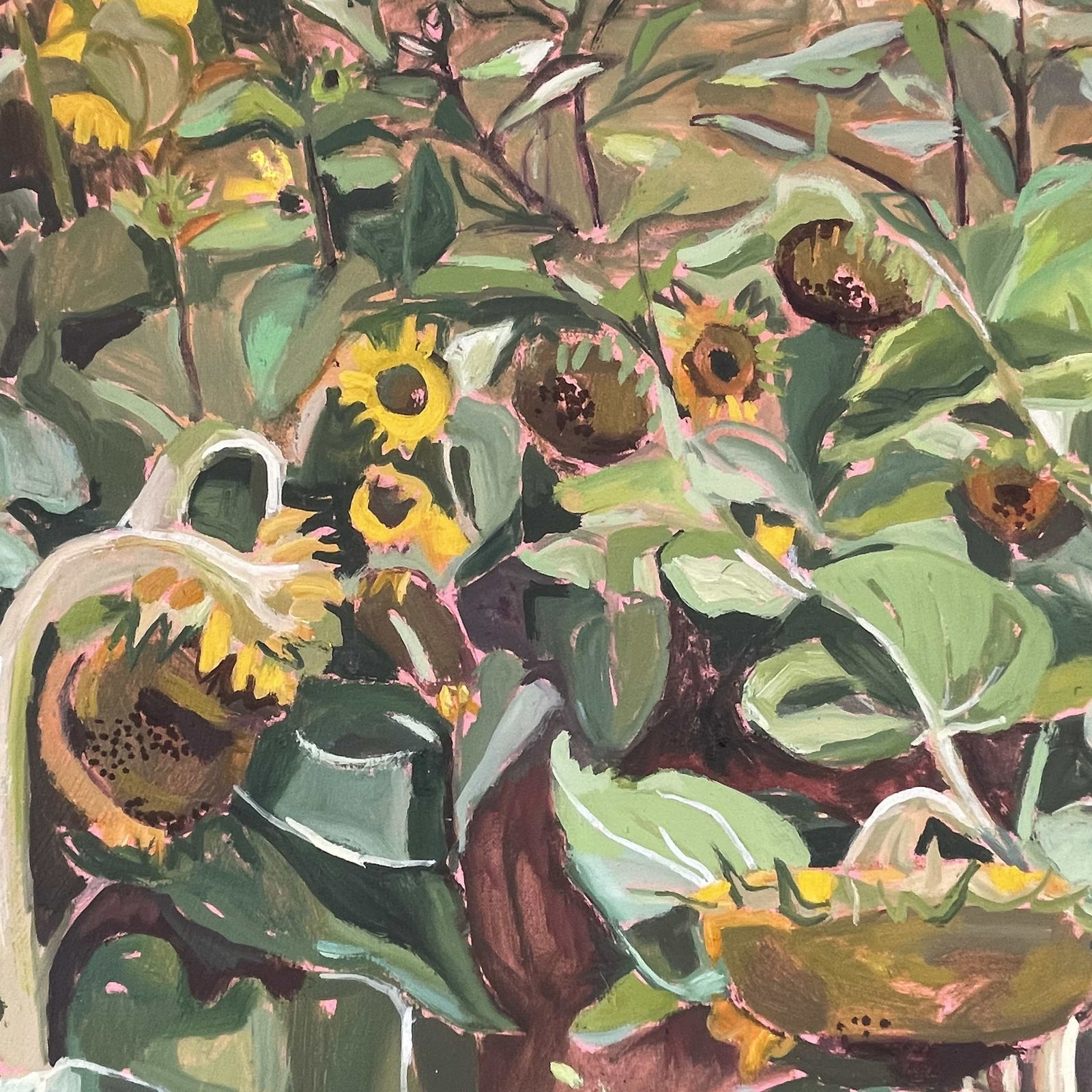 Elaine Kazimierczuk, Charlbury Sunflowers 1, 2025