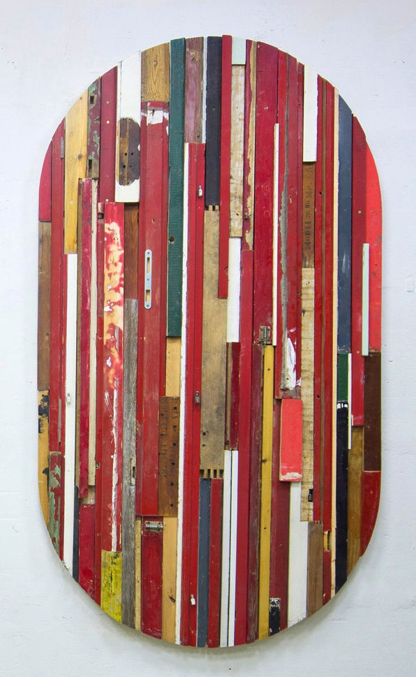 Branislav Nikolić, City Mirror (Red Ellipse), 2014