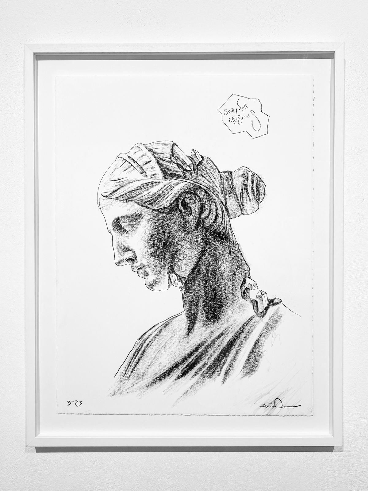 Daniel Arsham, Study for Eroded Huntress, 2023