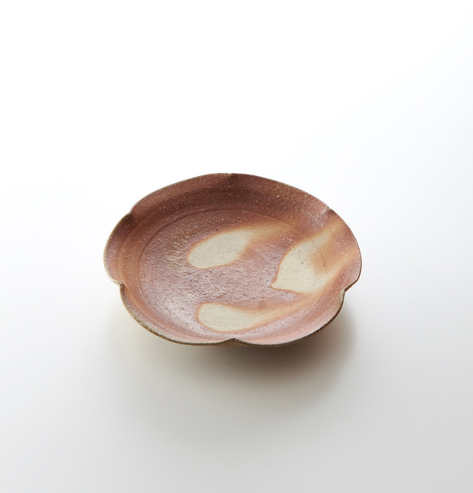 小島 修, 焼き締め輪花大皿, 2018