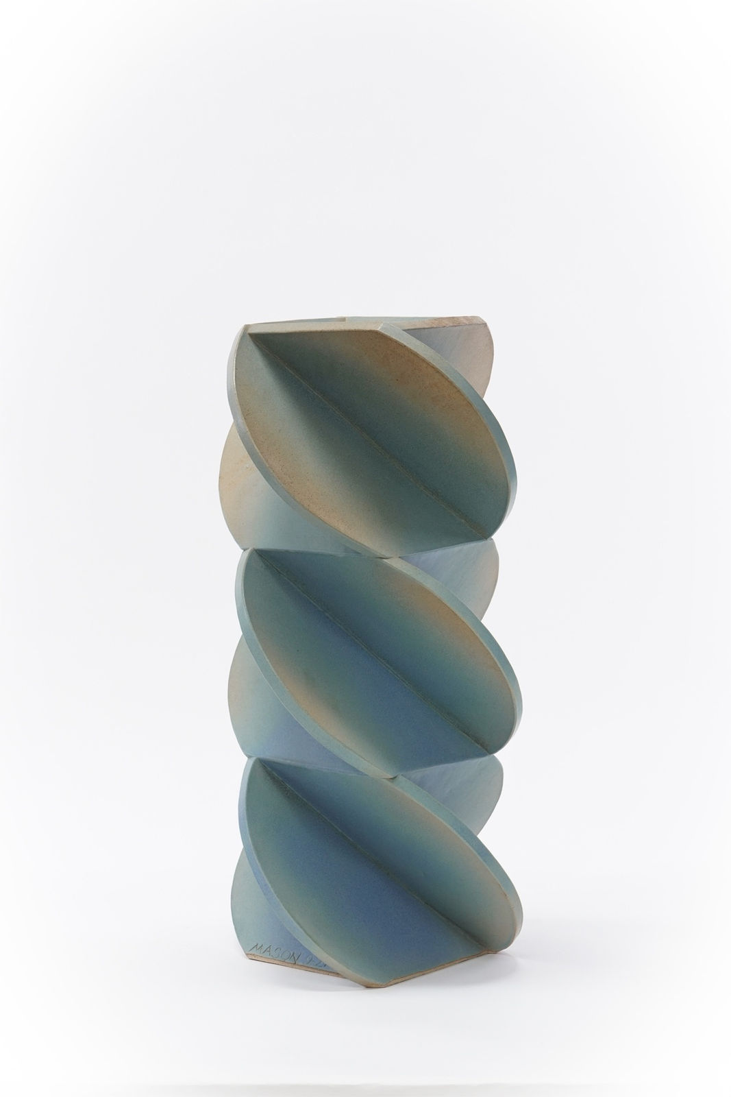 ジョン・メイソン, LT BLUE GREEN TORQUE, LARGE SCALE, 2015