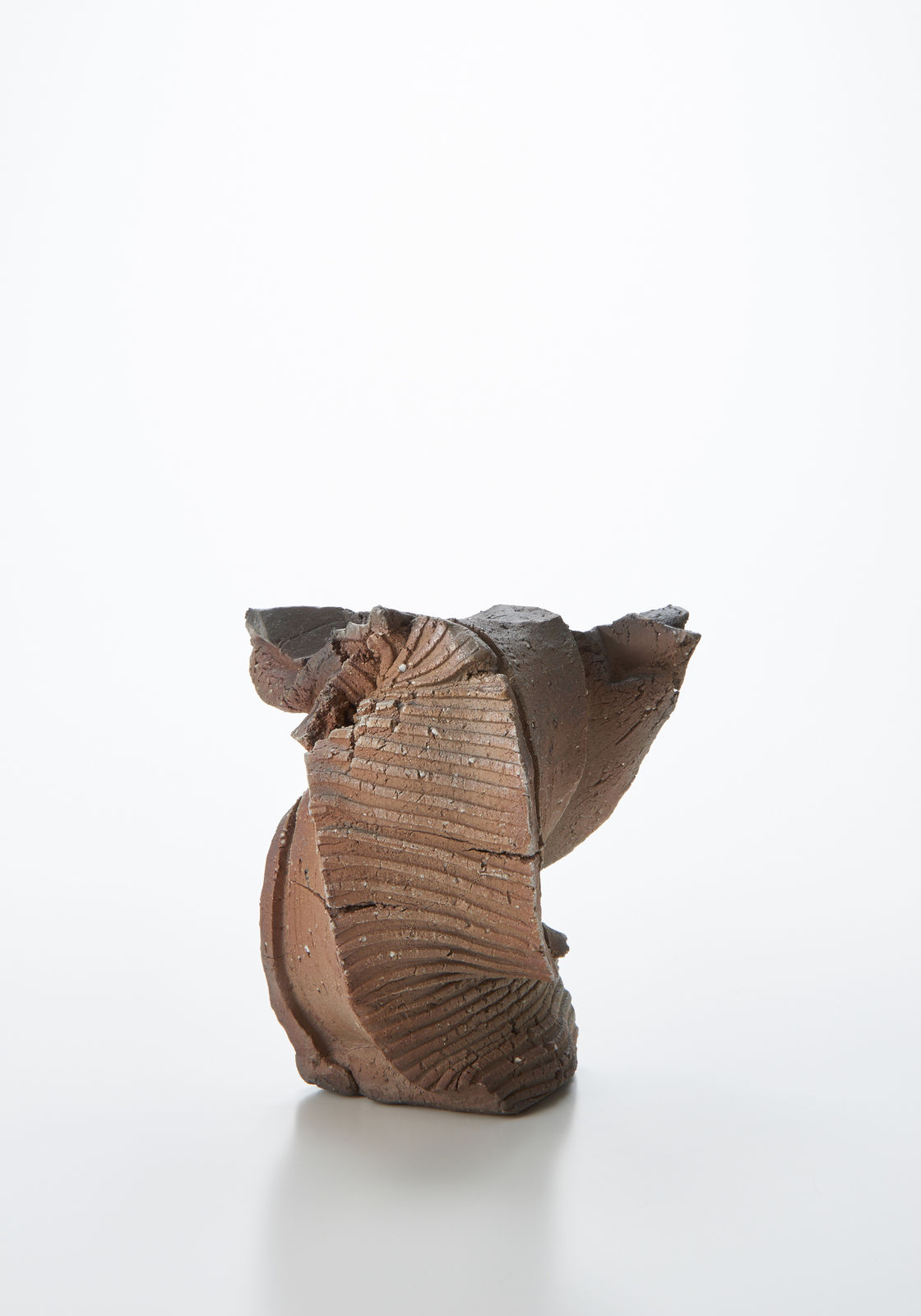 道川 省三, Sculptural Form 自然釉炭化, 2018